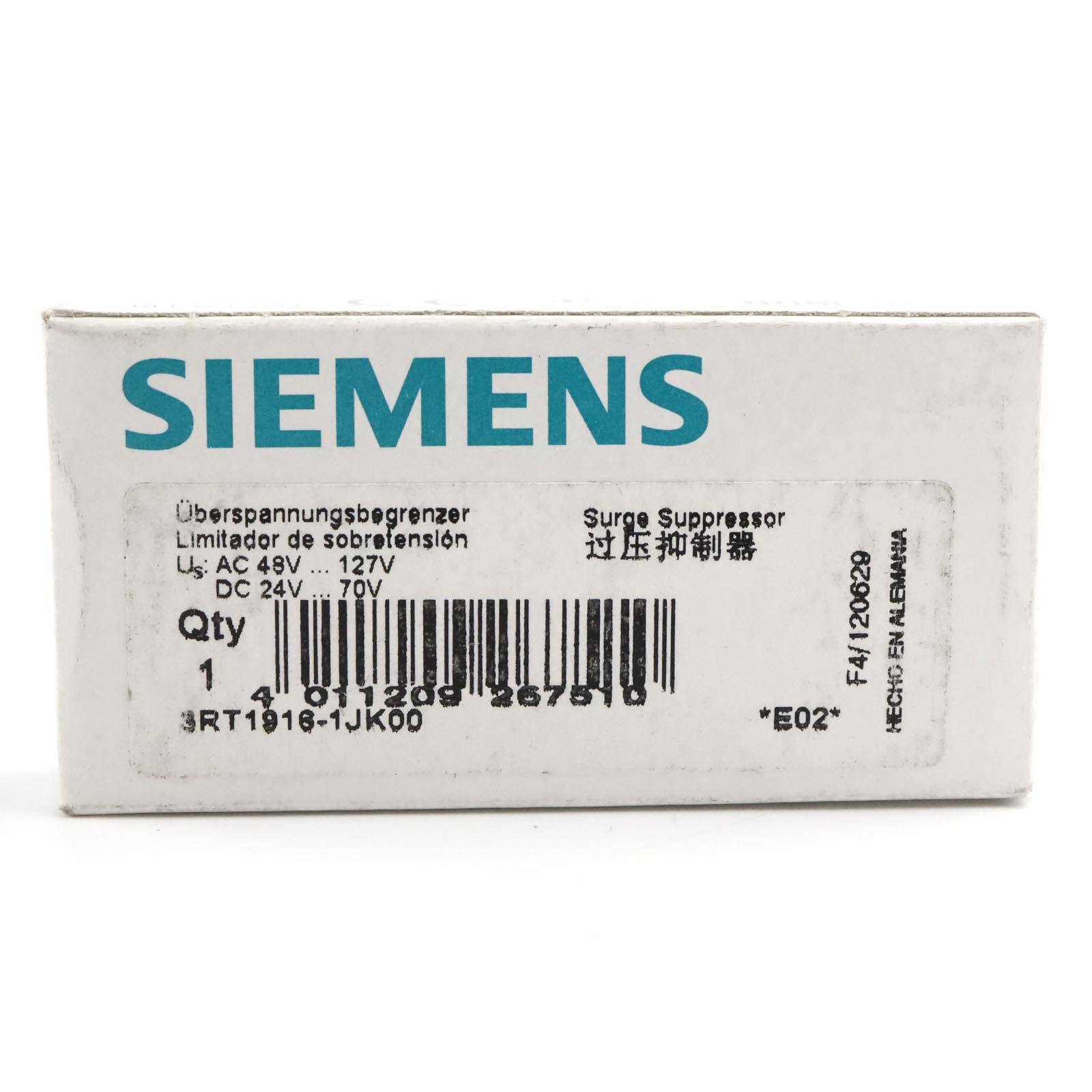 Siemens Überspannungsbegrenzer Varistor 3RT1916-1JK00 48-127VAC 24-70VDC