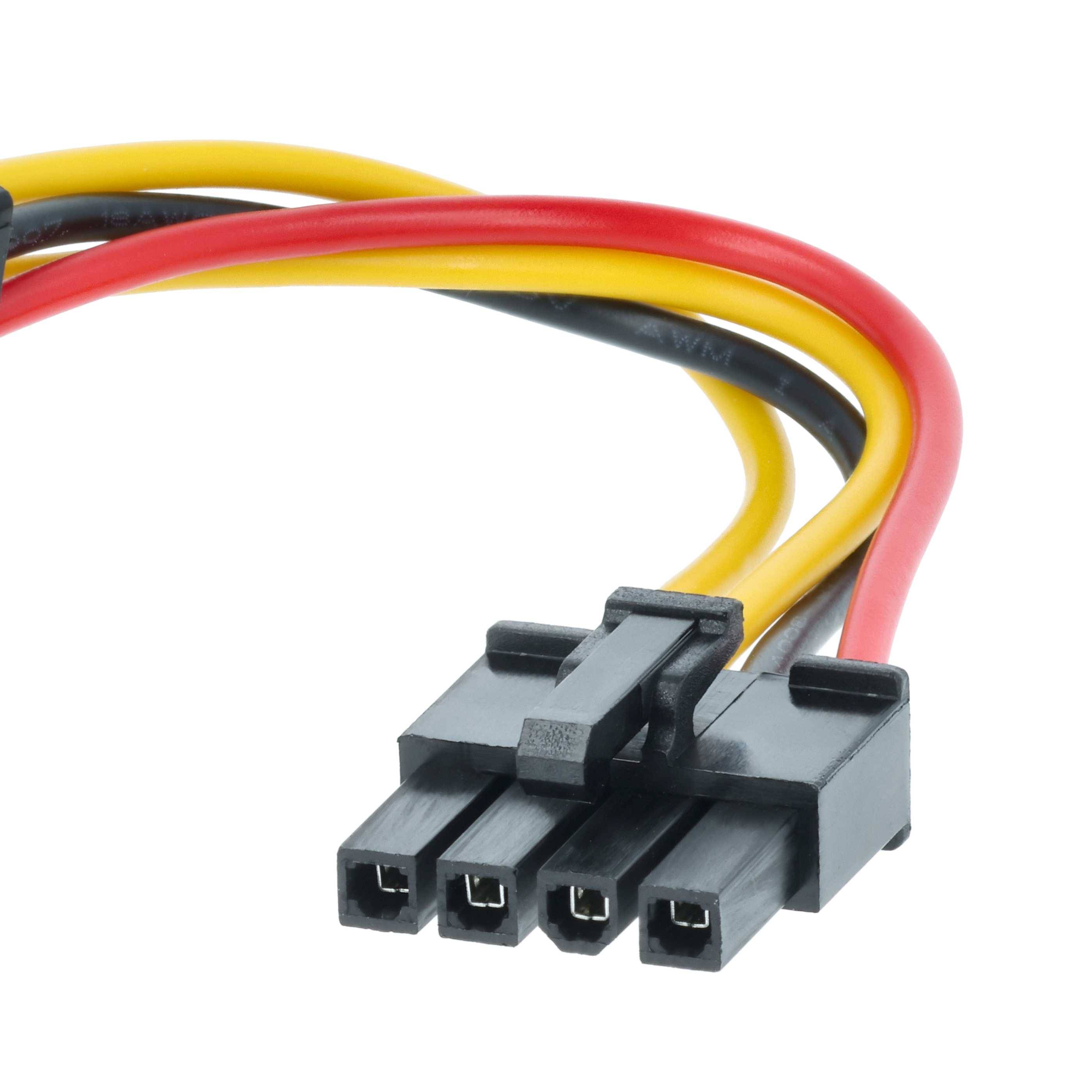 vhbw Anschlusskabel kompatibel mit Gardena SILENO R160Li (2016-2021) Mähroboter - Batterieanschlusskabel, 4-polig, 12 cm
