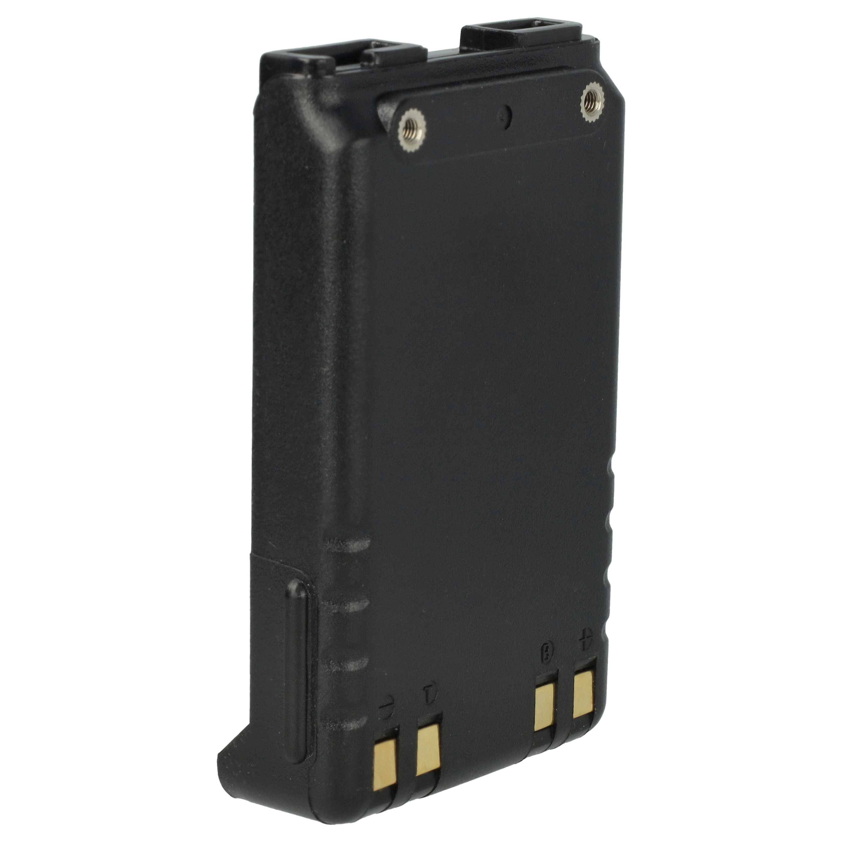 vhbw 2x Akku kompatibel mit Icom IC-M87, IC-F61V, IC-M88, IC-F88, IC-U80E Funkgerät, Walkie Talkie (1800 mAh, 7,4 V