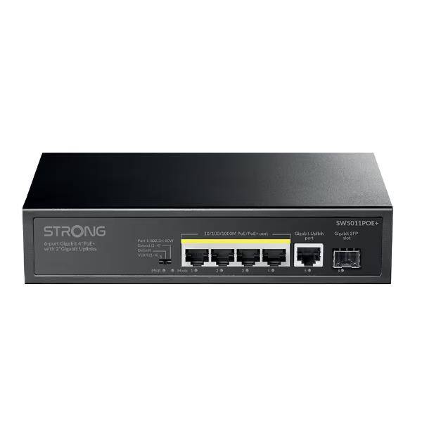 Strong SW5011POE+, Gigabit Ethernet (10/100/1000), Gigabit Ethernet, Power over Ethernet (PoE),