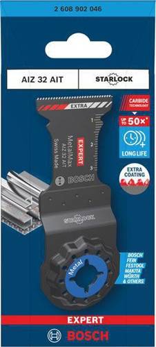 Zubehör für Multi-Cutter mit Starlock-Aufnahme 2608902046 Typ AIZ 32 AIT Beschreibung HM Tauchsägeblatt, 32 x 40 mm, ext