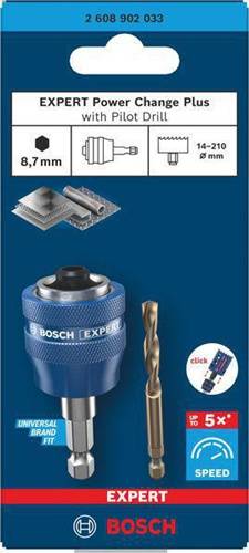 Adapter EXPERT Power-Change Plus Hex 8,7mm (3/8) 7,15x65mm HSS-G Lochs.16-152mm