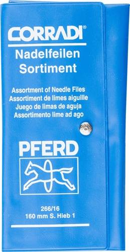 Nadelfeilensatz L.160mm Hieb SH1 DH2 12-tlg.PFERD