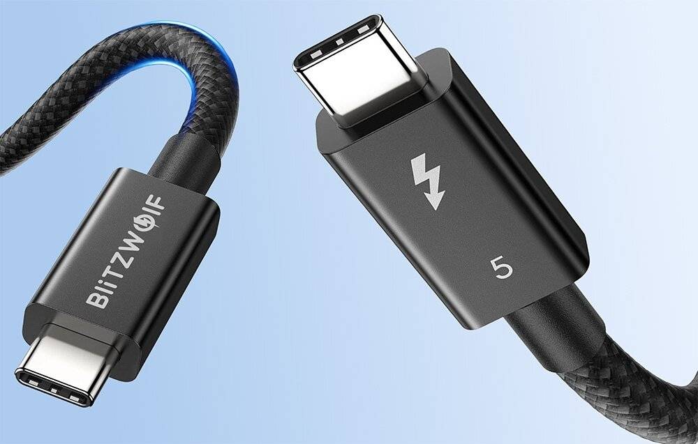 BlitzWolf BW-HDC8 240 W USB-C-zu-USB-C-Kabel, 1,5 m (schwarz)