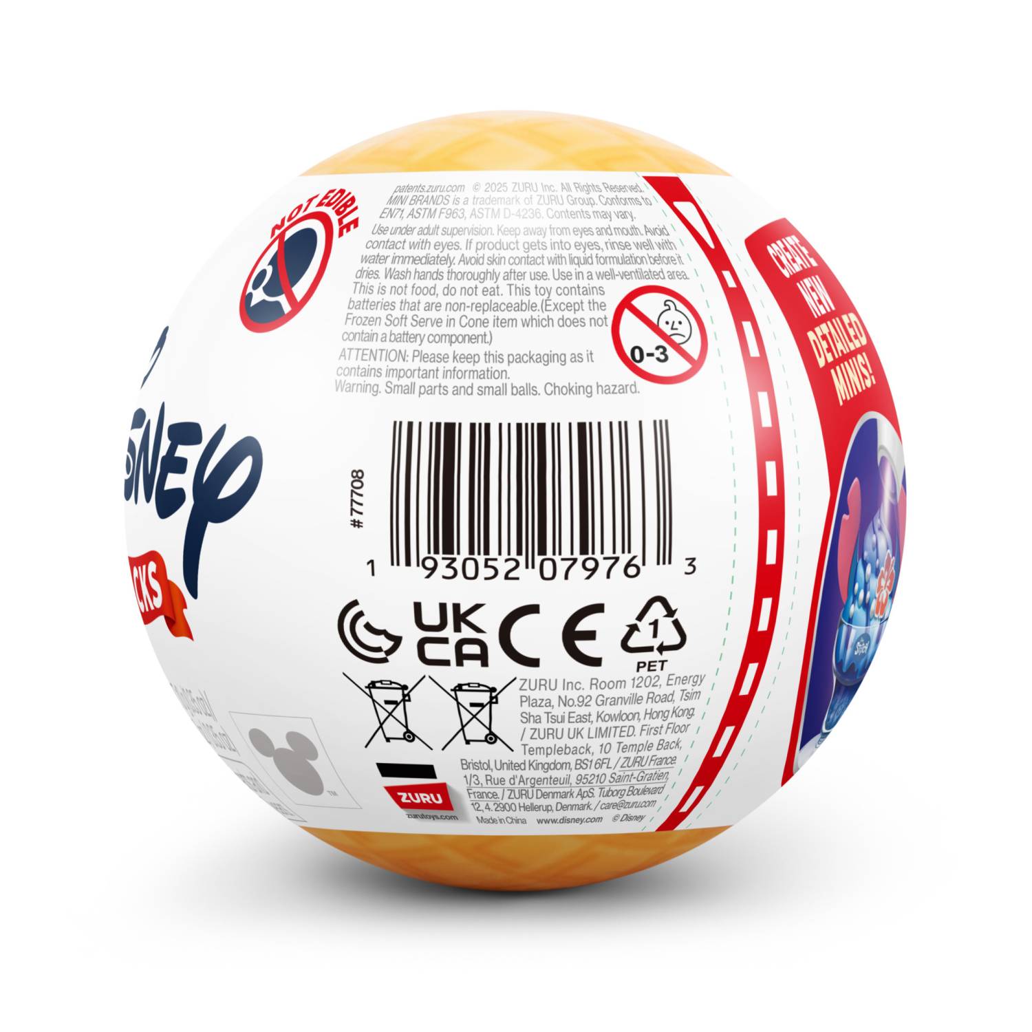 Zuru Mini Brands - Disney Snacks, Küche, Disney, 8 Jahr(e), Gemischte Farben