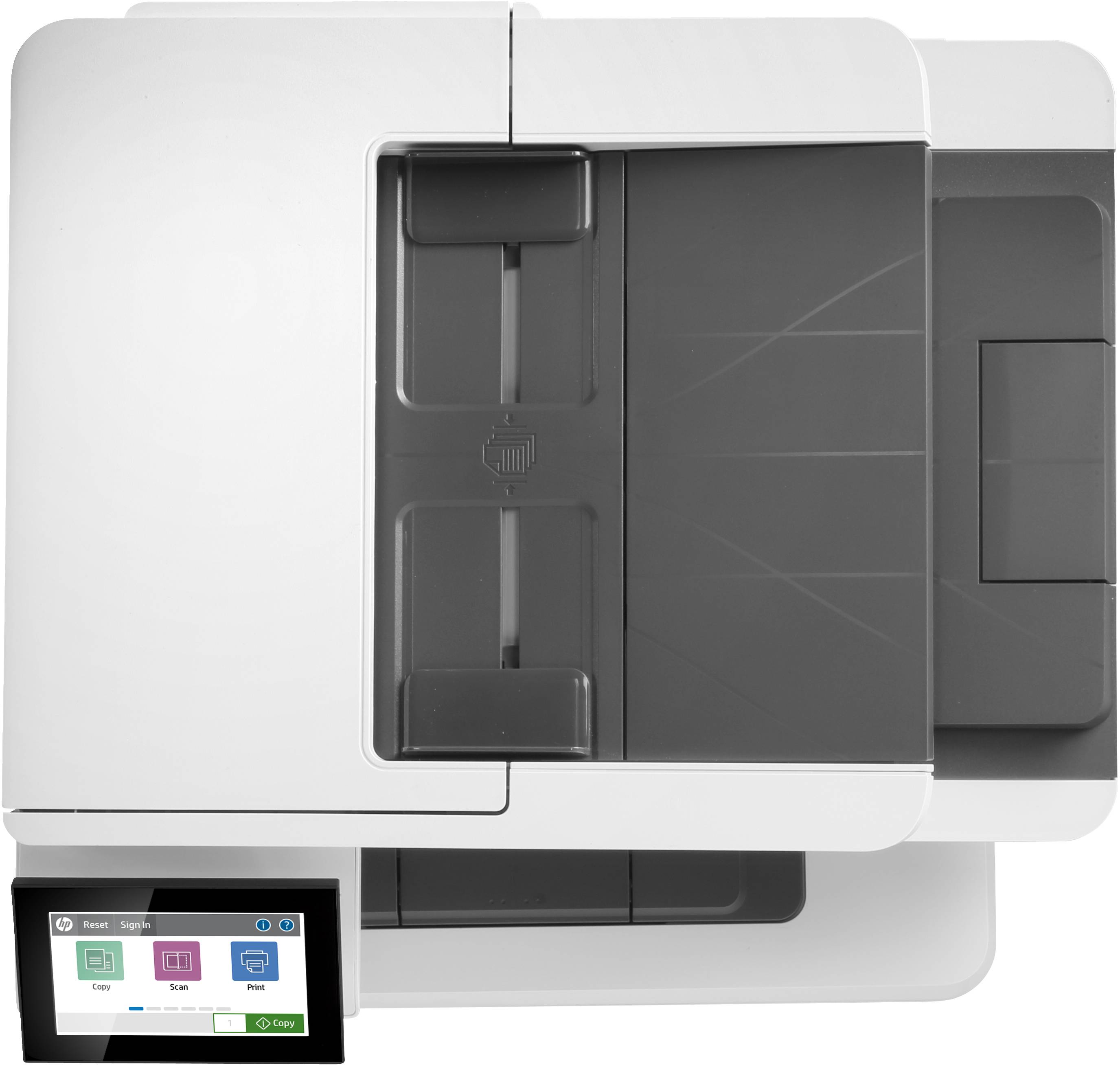 HP LaserJet Managed MFP E42540f, Laser, Monodruck, 1200 x 1200 DPI, A4, Direktdruck, Weiß