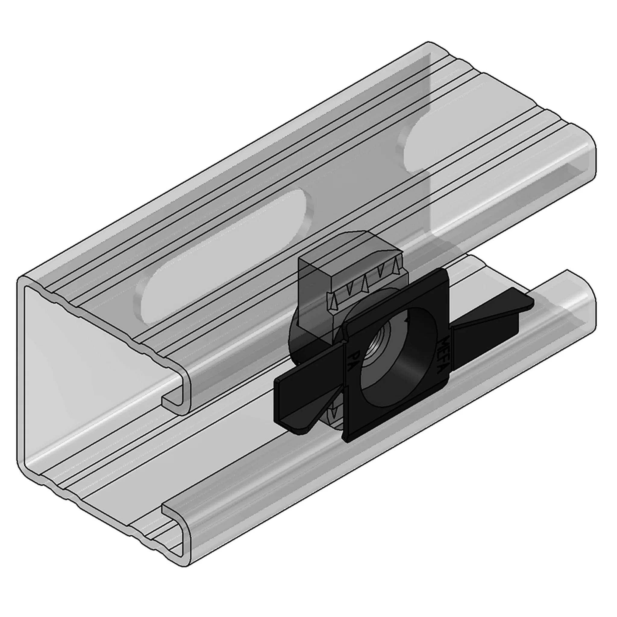 MEFA Stex Montageplatte MP-X 45 V4A, M8, 1 Stk.