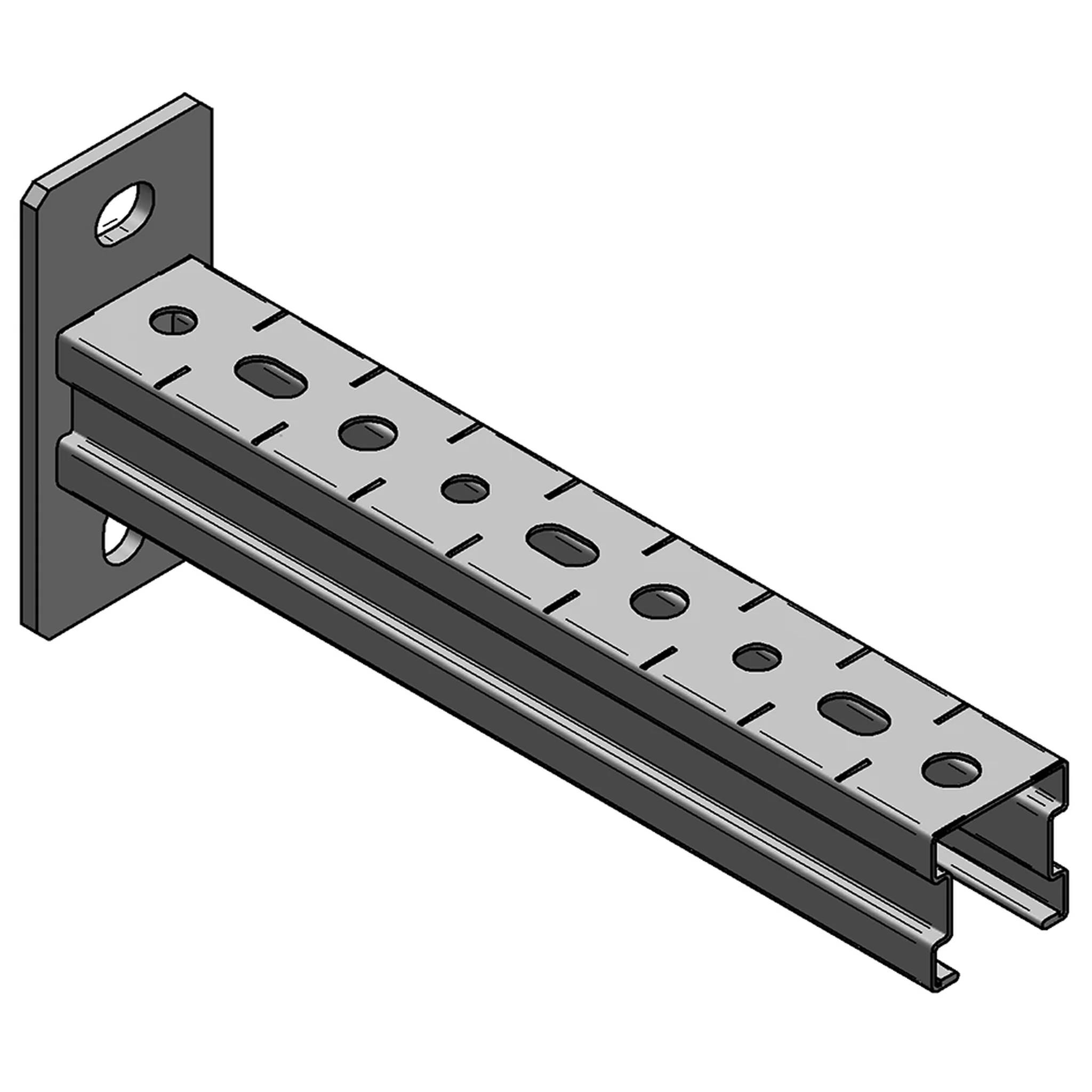 MEFA Konsole Stex 35/35, L= 525 mm Platte längs gvz, 1 Stk.