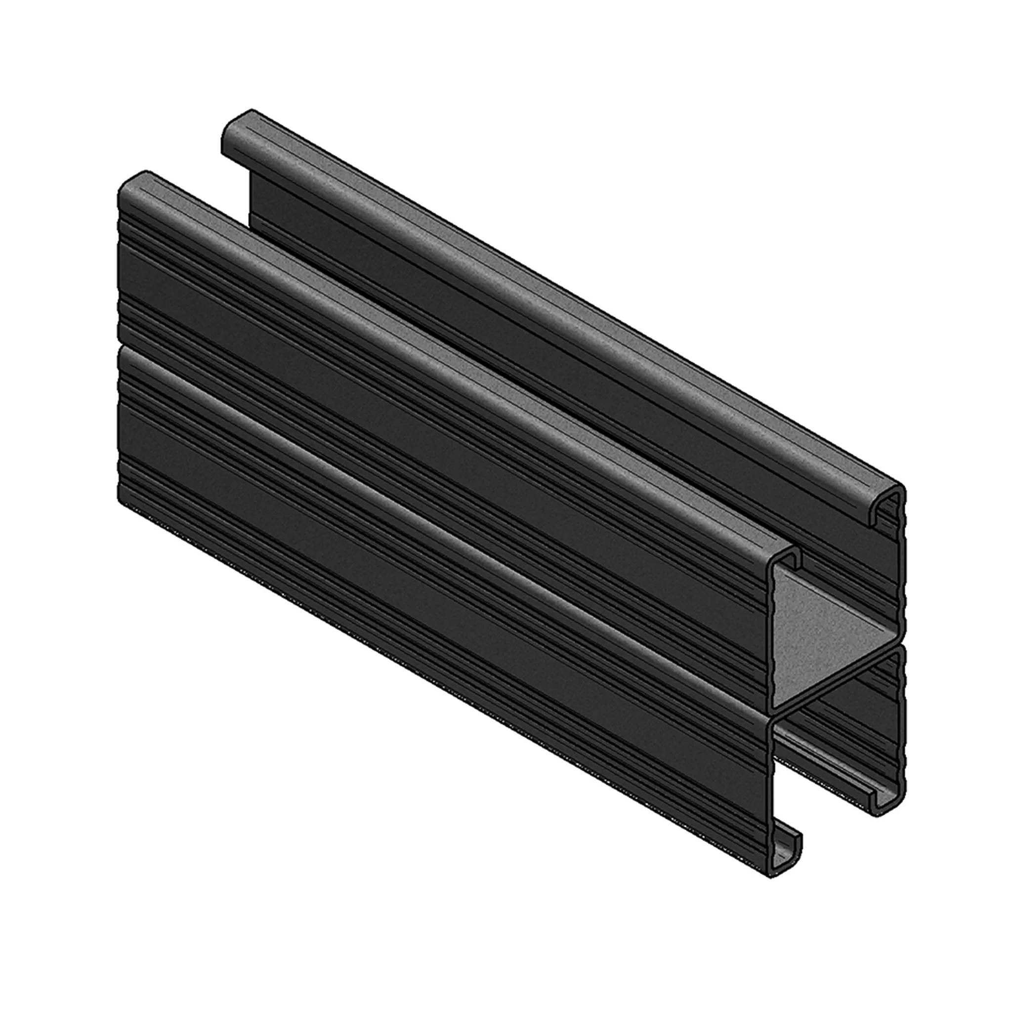 MEFA Montageschiene C-Profil doppelt V2A, 45 / 90 / 2 mm, Stange, 1 Stk.