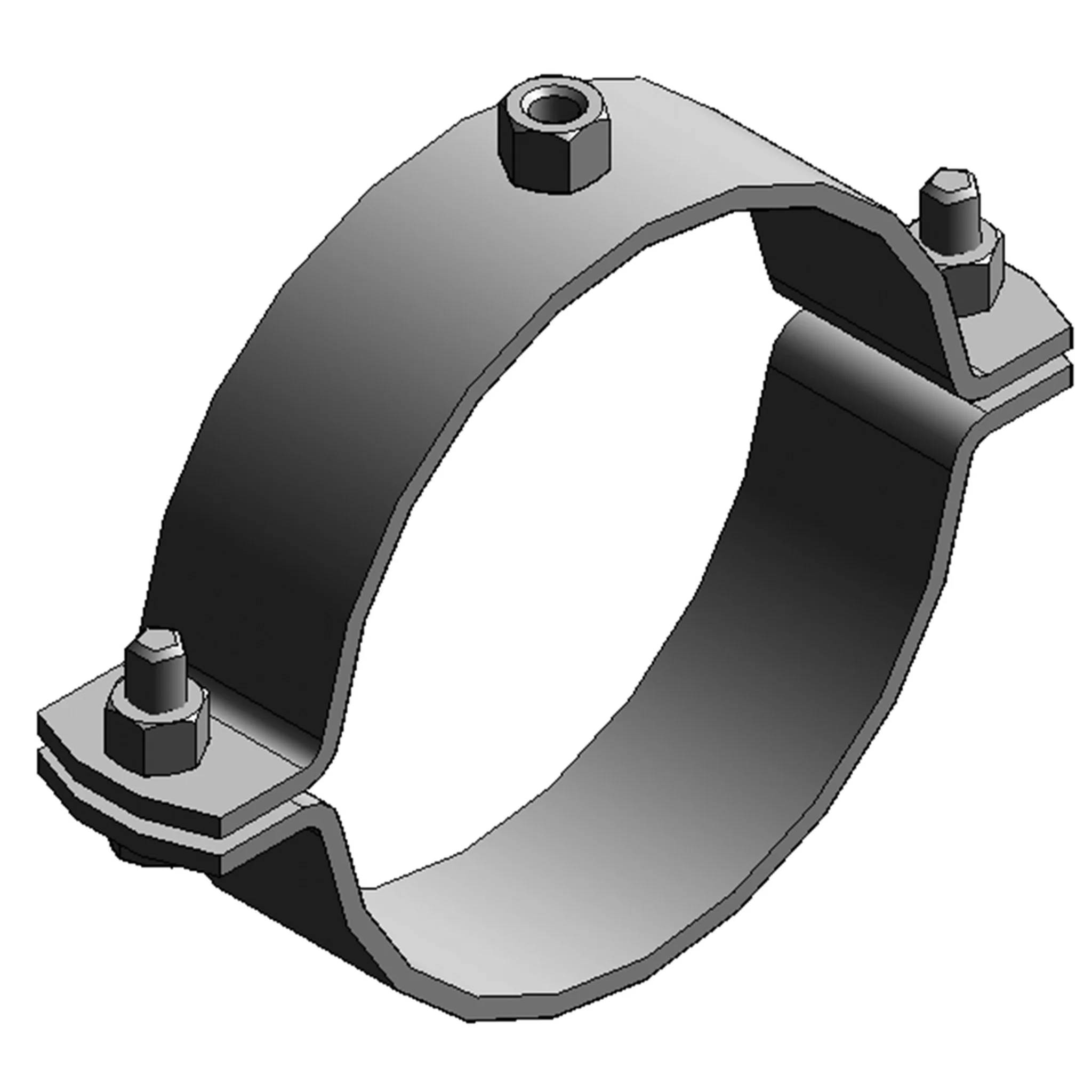 MEFA Rohrschelle Titan HD 50x5, 160 mm M12 o. Dämm., 1 Stk.