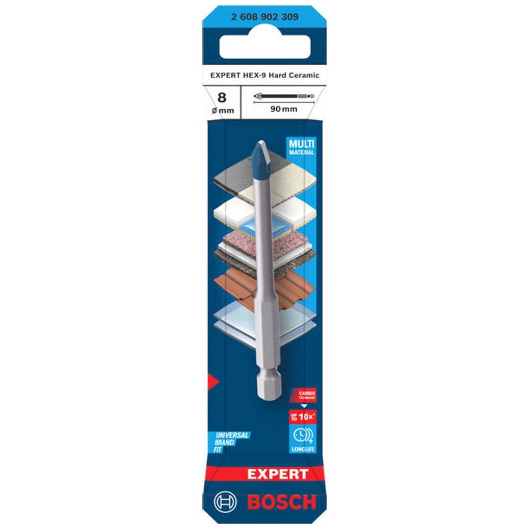 Fliesenbohrer EXPERT HEX-9 Hard Ceramic 2608902309 Ø 8 mm Nutzlänge k. A. mm Gesamtlänge 90 mm