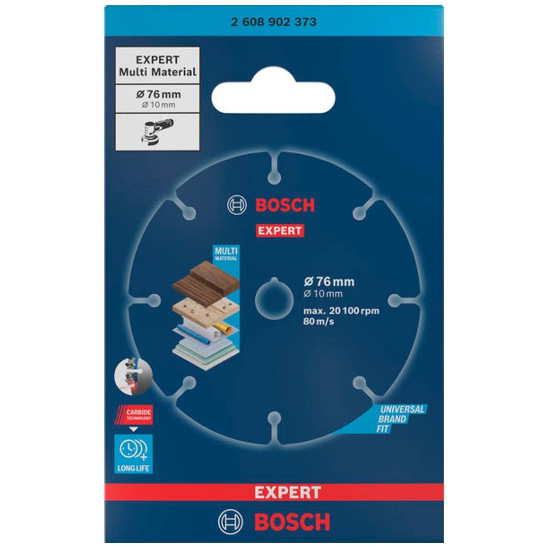 HM-Trennscheibe EXPERT Carbide Multi Wheel 2608902373 Ø 76 mm Breite 1,0 mm Bohrung 10 mm