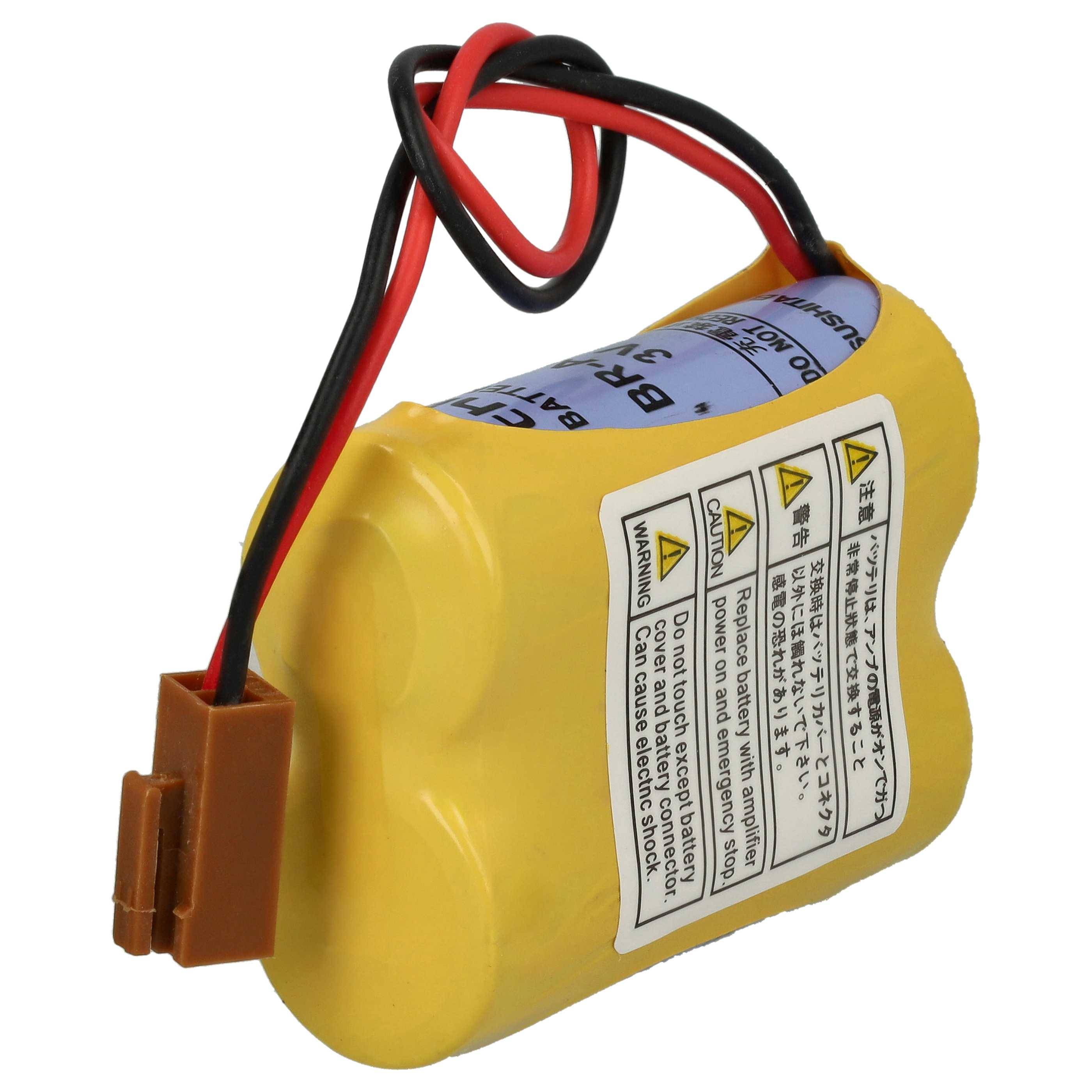 vhbw 5x Akku Ersatz für Ge Fanuc BR-ACF2P, BR-AGCF2W, BR-AGCF2P für PLC Programmable Logic Controller (2200 mAh, 6 V