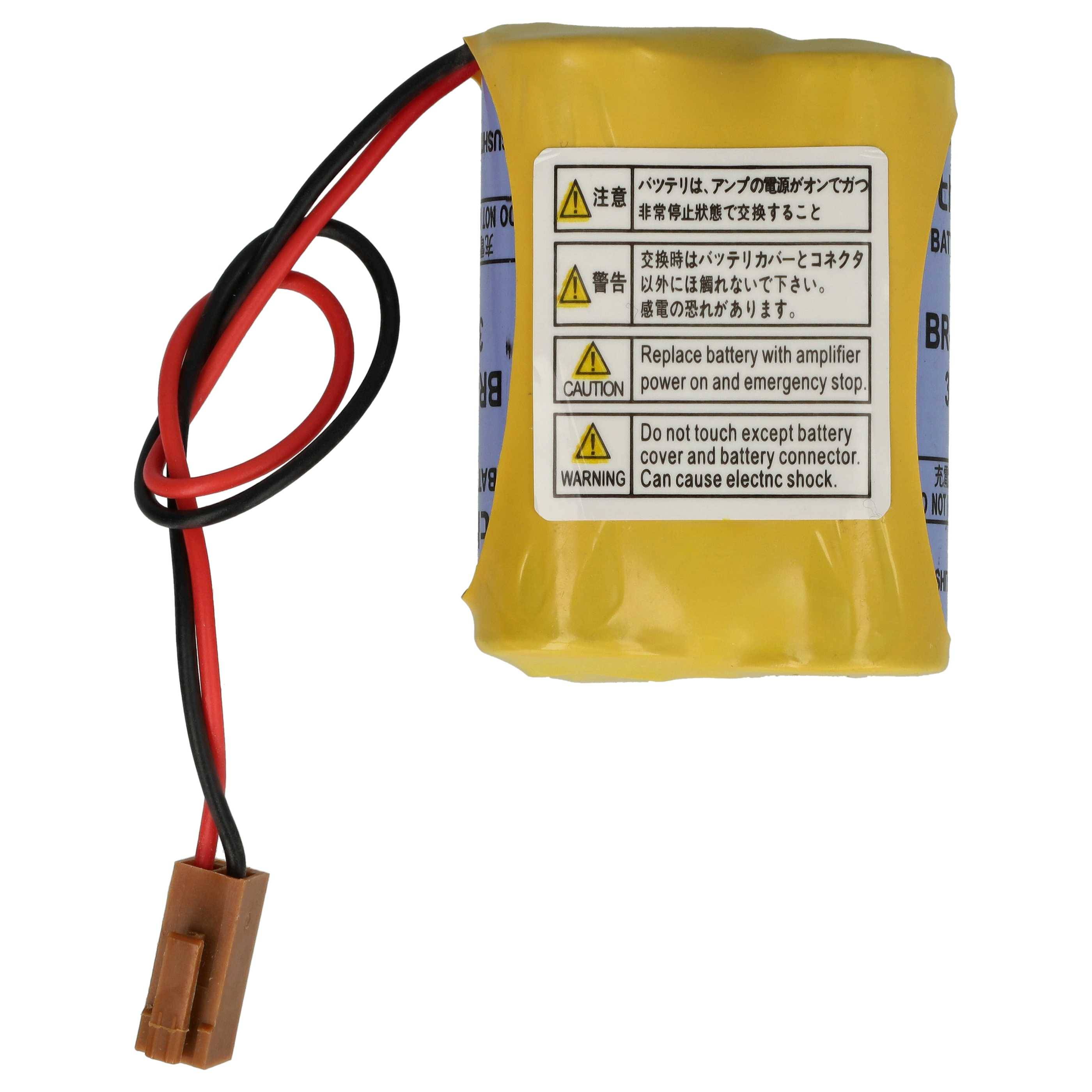 vhbw 5x Akku Ersatz für Ge Fanuc BR-ACF2P, BR-AGCF2W, BR-AGCF2P für PLC Programmable Logic Controller (2200 mAh, 6 V