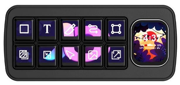 Waveshare MK10 Streamdeck, AI Sprachsteuerung, 10x LCD-Tasten, QMK Makro, Linux / Home Assistant