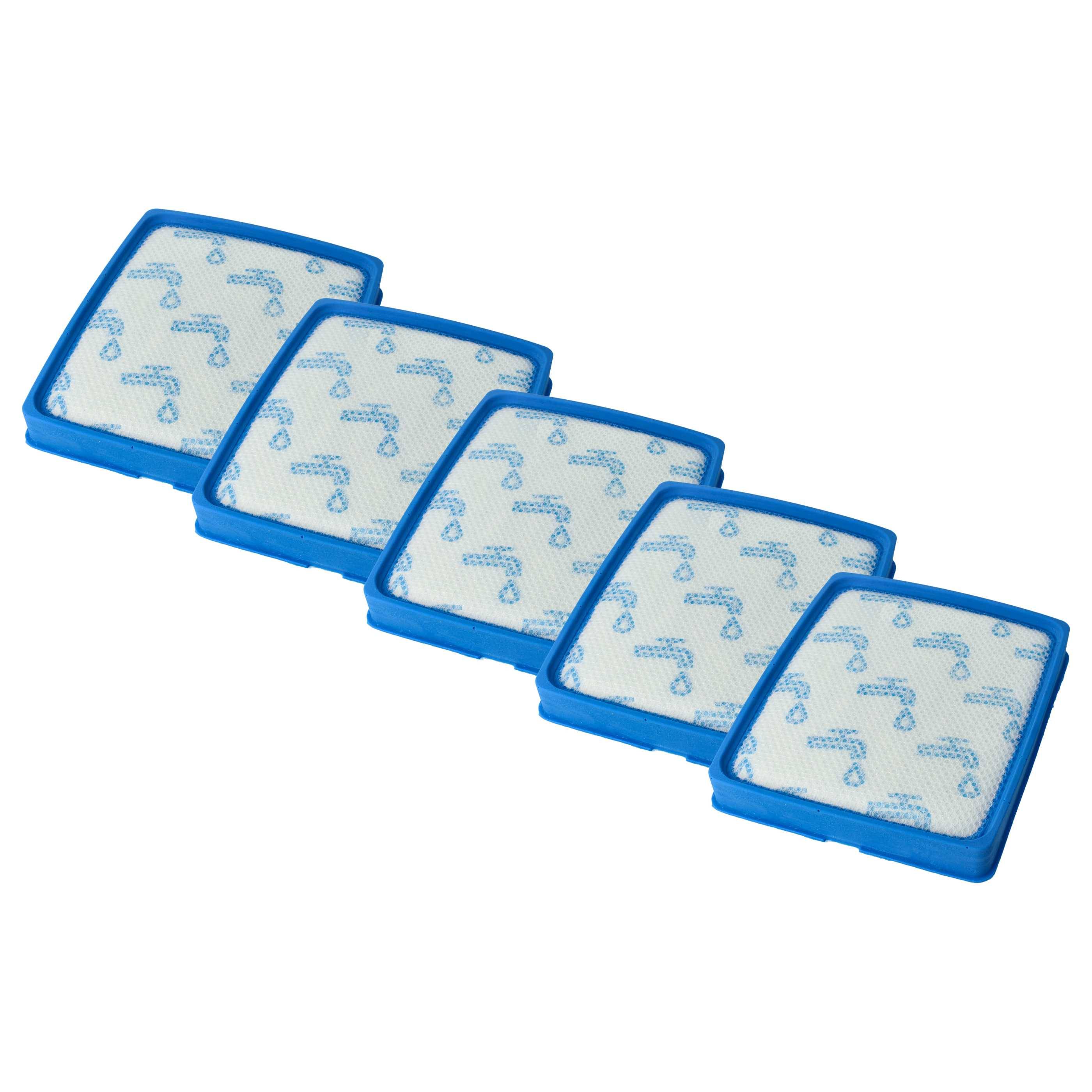 vhbw Filterset 5x Staubsaugerfilter kompatibel mit Philips PowerPro Expert FC9736, FC9734, FC9735, FC9737, FC9733