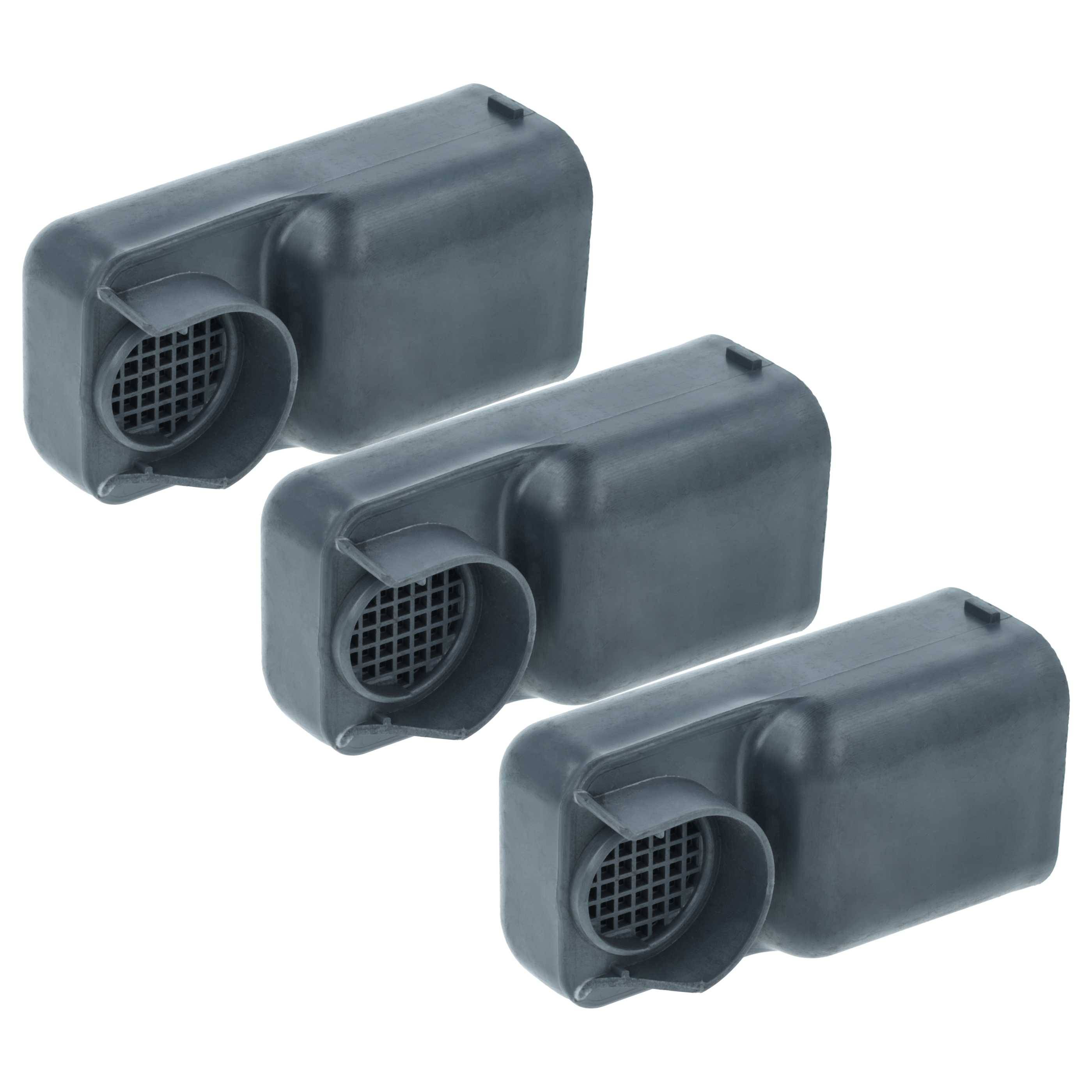 vhbw 3x Filter kompatibel mit Liebherr ZKES453-20F, ZKES453-20E, ZKES453-20G Kühlschrank - Aktivkohlefilter