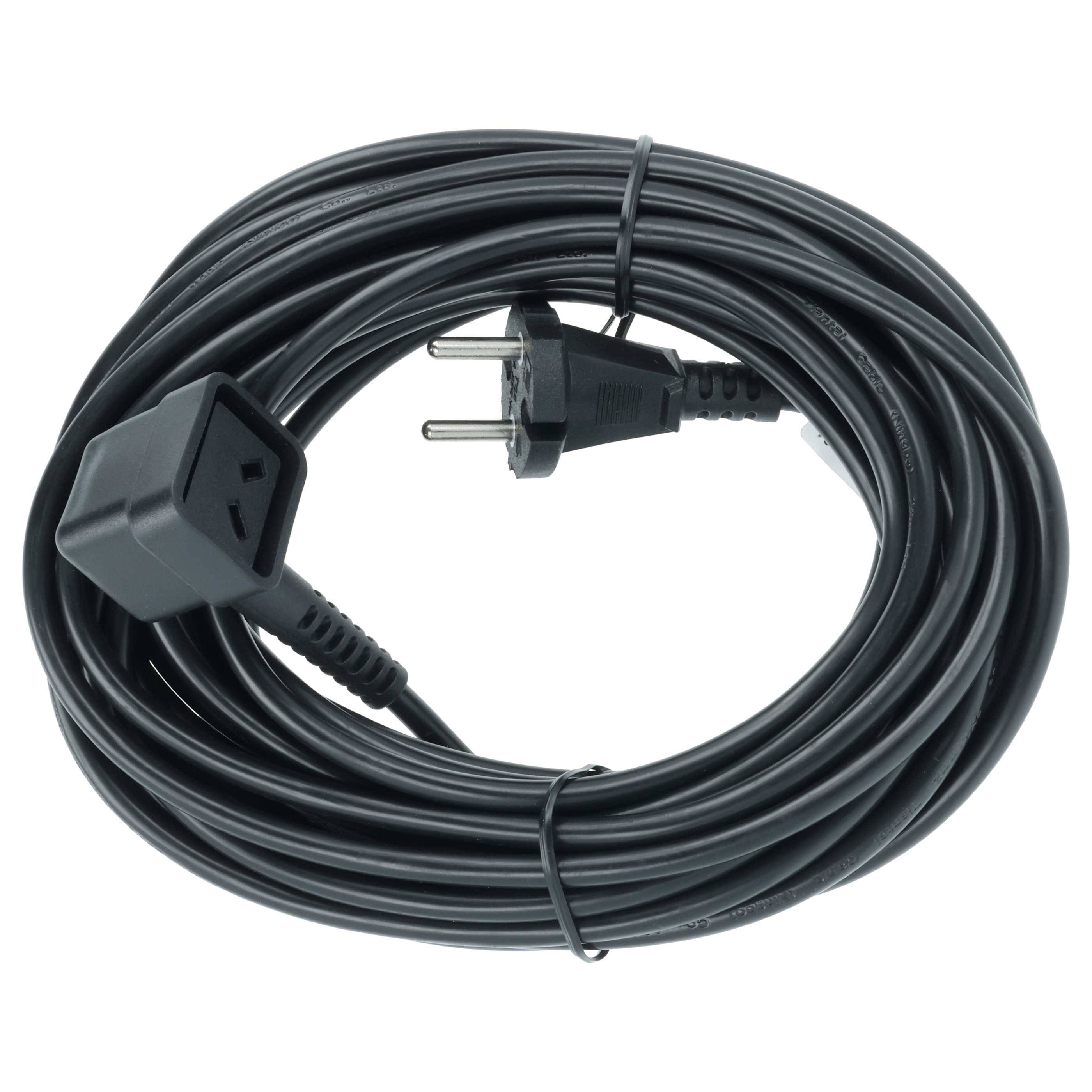 vhbw 5x Stromkabel kompatibel mit Numatic PSP 180, PRP 180, PSP 370, PSP180-11, PSP180A Staubsauger - 10 m Kabel