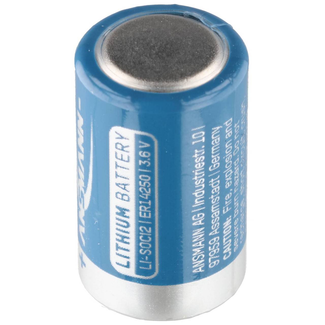 Lithium Batterie 3.6Volt, ER14250-1/2AA, 25,2x14,5mm, Einweg-Batterie