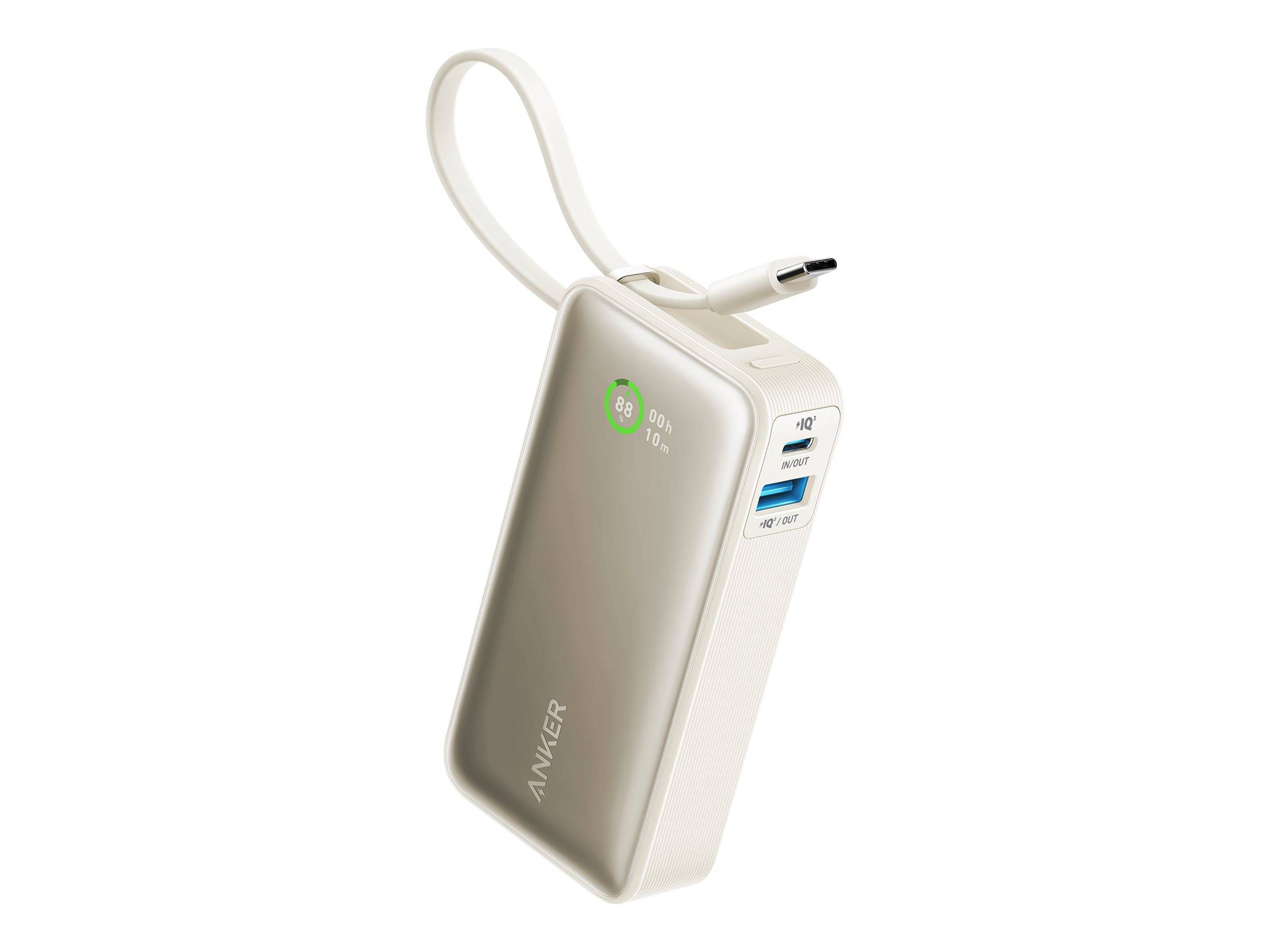 Anker Nano - Powerbank - 10000 mAh - 30 Watt - 3 A - 2 Ausgabeanschlussstellen (