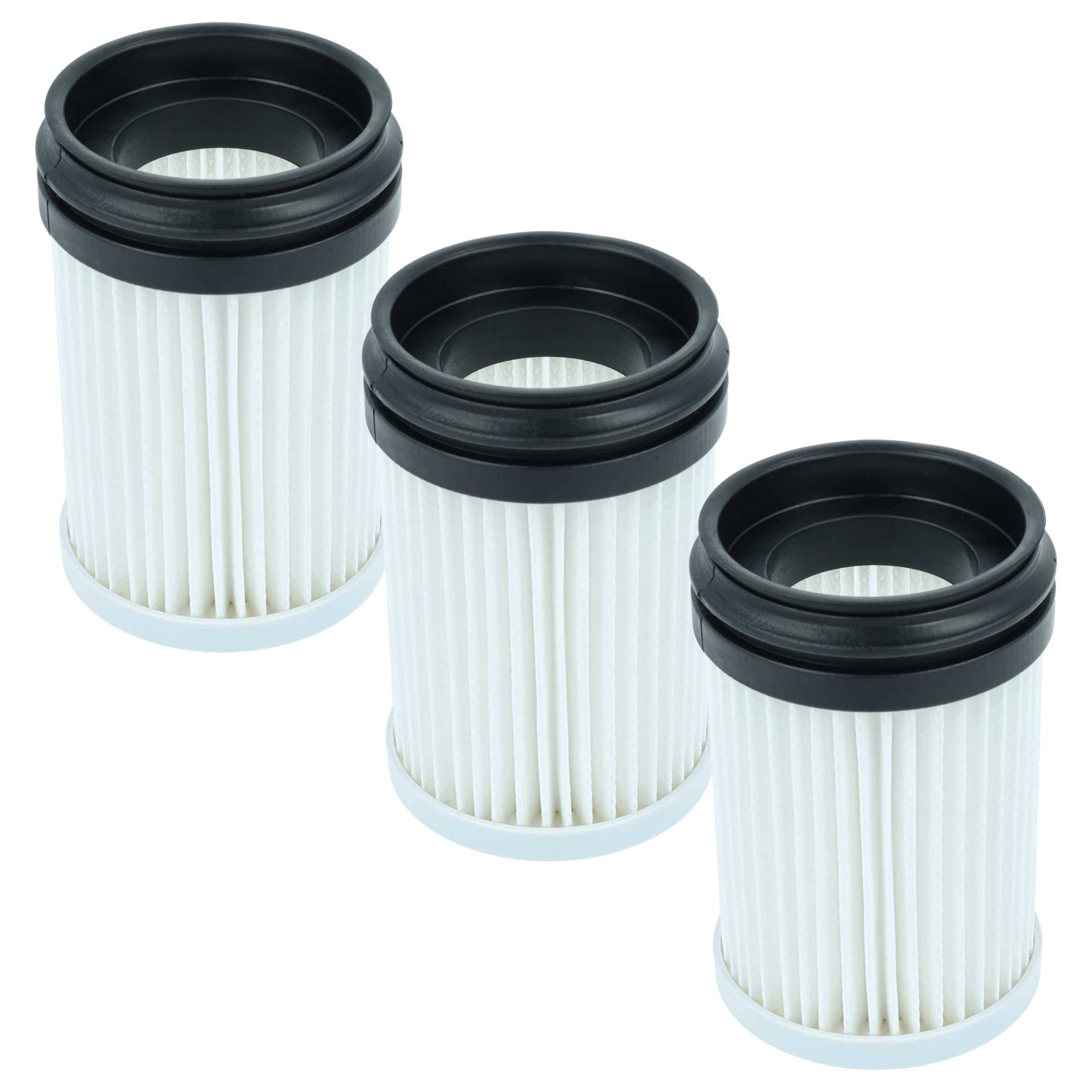 vhbw 3x Staubsaugerfilter kompatibel mit Makita DCL280F | DCL281F, DCL180F, DCL280FZ, DCL181F, DCL281FRF, DCL180