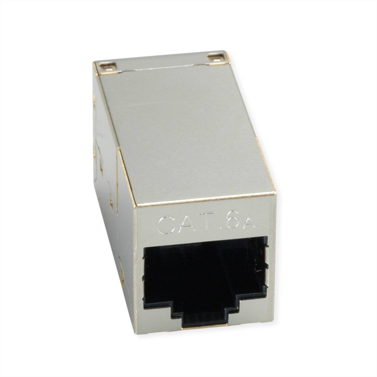 Roline RJ-45 Kupplung geschirmt, Cat.6A (Class EA), silberfarben