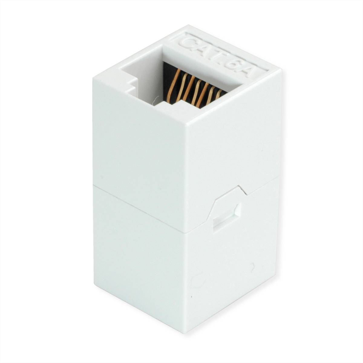 Roline RJ-45 Kupplung ungeschirmt, Cat.6A (Class EA), weiß