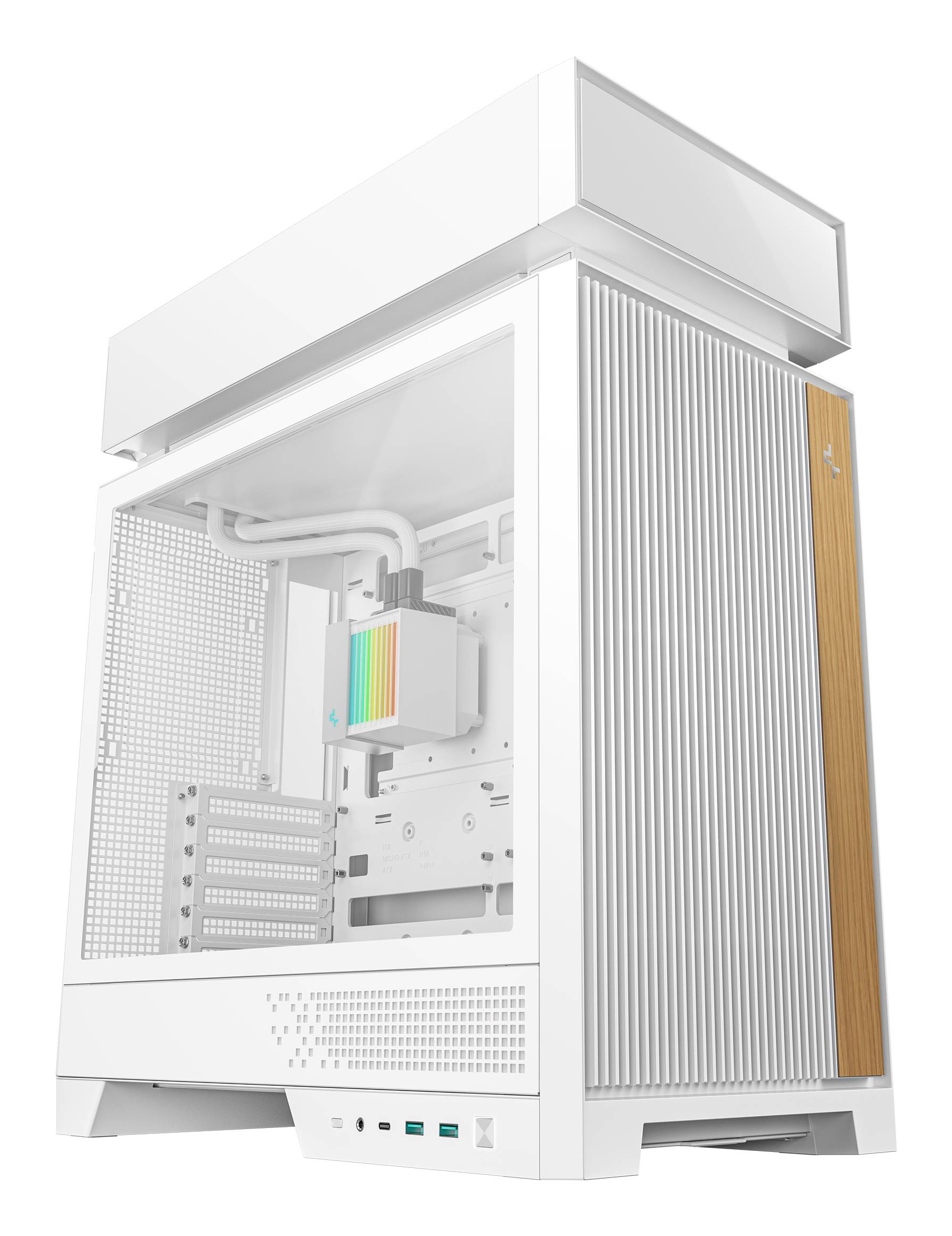 CL6600 WH - Mid tower - ATX - Seitenteil mit Fenster (gehärtetes Glas)