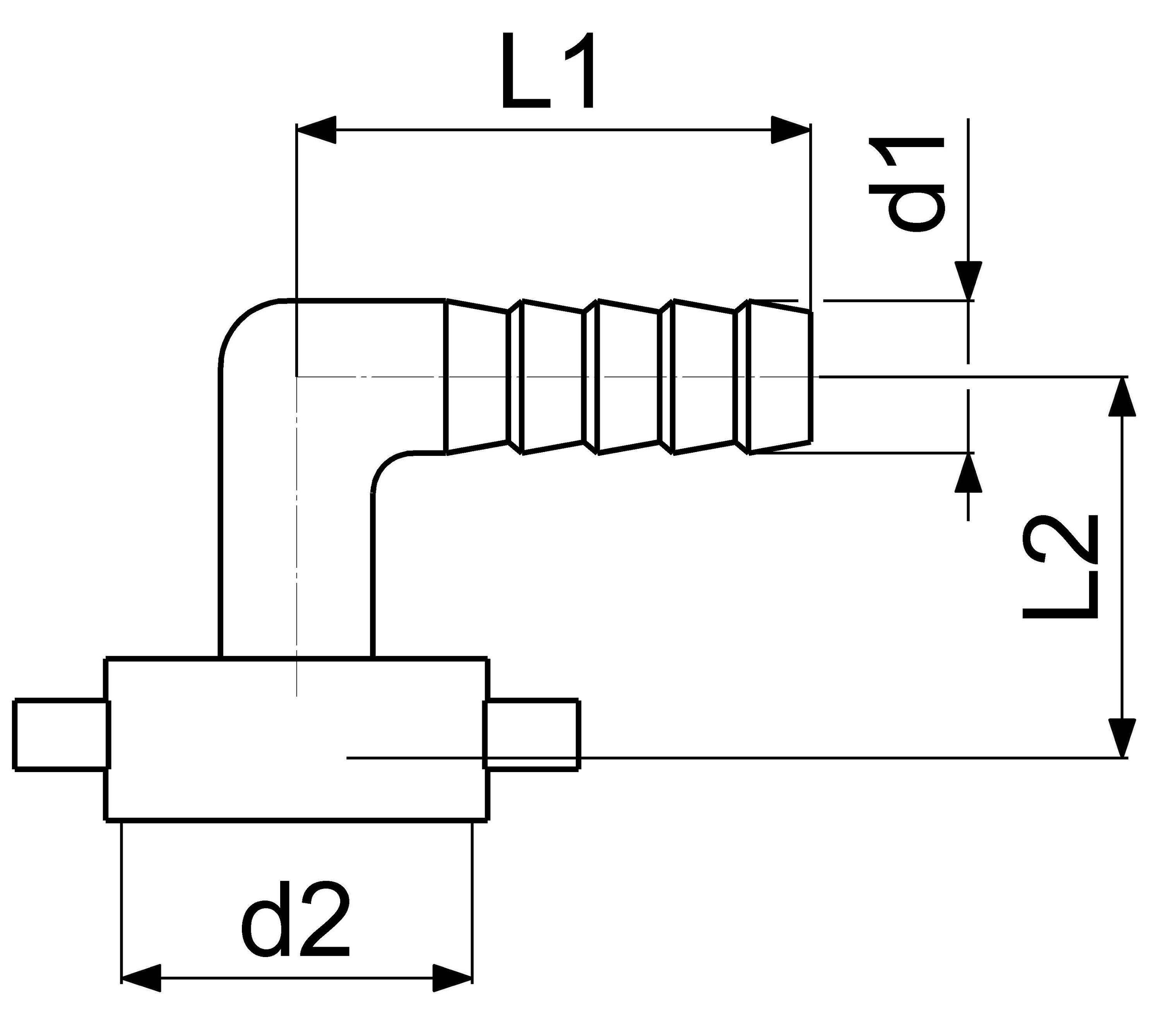 Schlösser Winkelverschraubung flachdichtend, 3/8" x 3/4", Messing blank