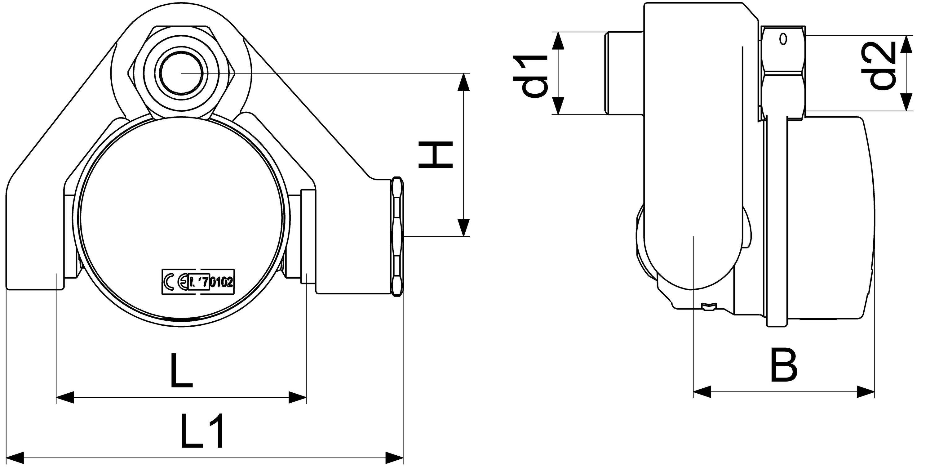 JS Badewannenzähler BW-K bis 30 °C, Q3=2,5 m³/h, Baulänge 80 mm