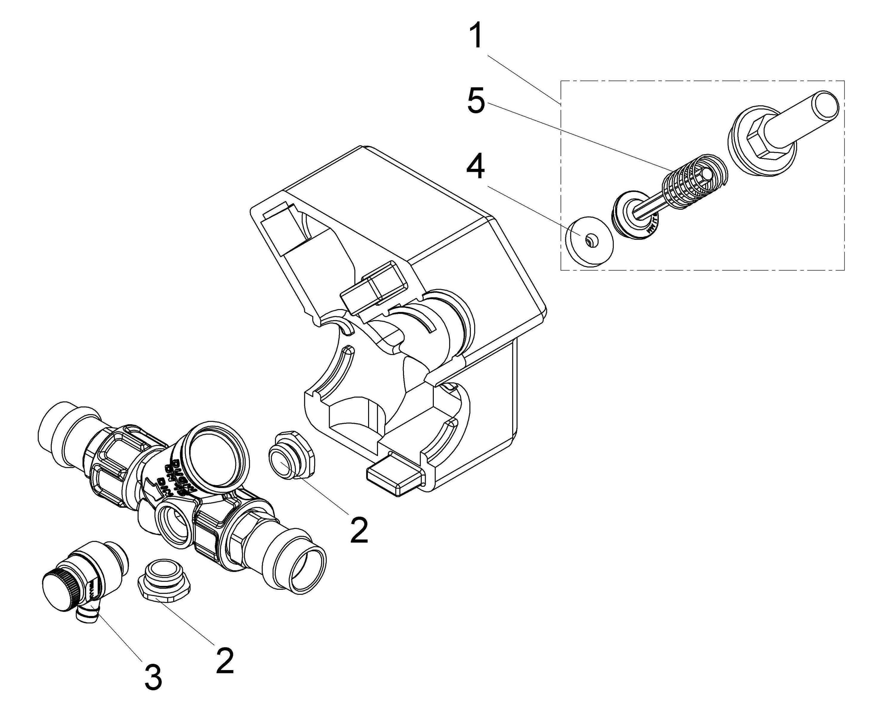 Schlösser JS Rückflussverhinderer DN15, Press 15 mm, DVGW