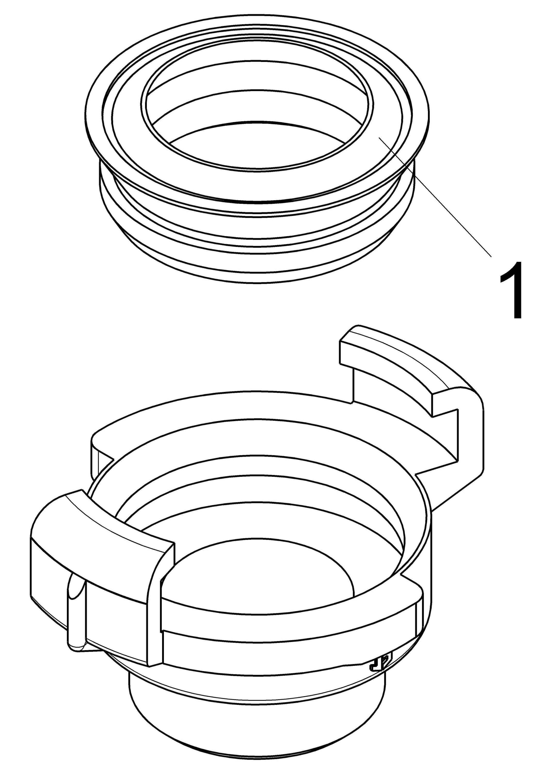 Schlösser Schnellkupplung mit Außengewinde, DN 40, 1 1/2", KTW und W270, Messing