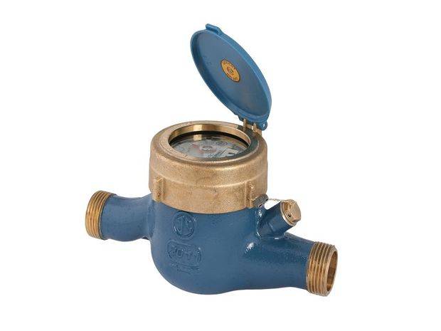 JS WASSERZAEHLER MNR, WAAGERECHT BIS 30 GR.,Q3=16,1 1/2",300MM,R80