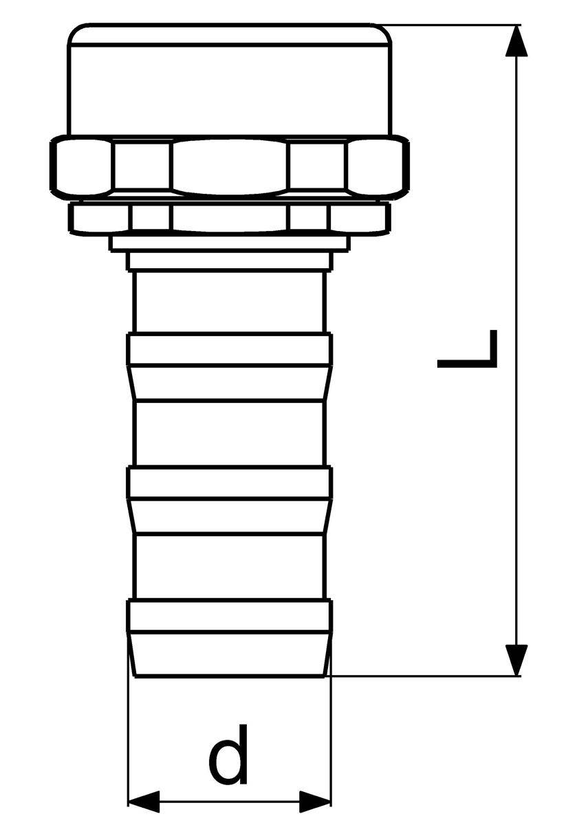 JS GARTENSPRITZE, FORM SIRO MIT DREHBAREM KOPF, DN20, 3/4", MS