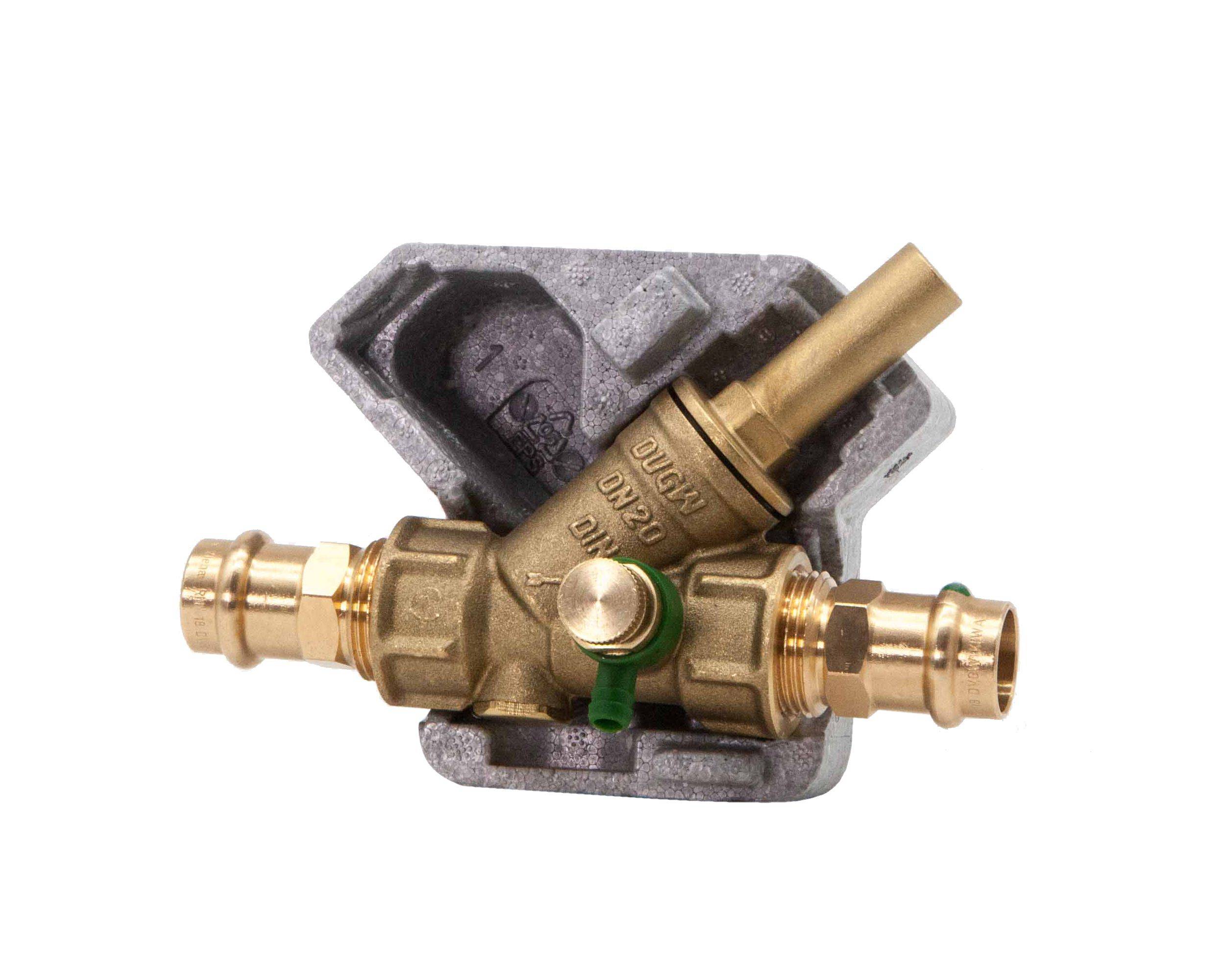 Schlösser Armaturen JS Rückflussverhinderer DN20, Entleerung, Press 18 mm, DVGW geprüft
