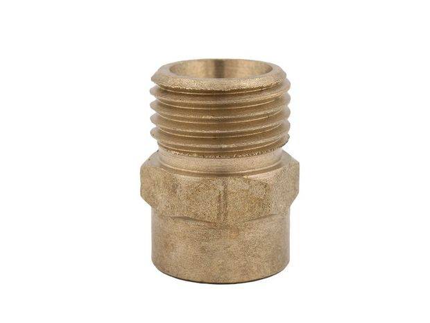 Schlösser Reduziernippel 1 1/4" IG x 1/2" AG, flachdichtend, Messing