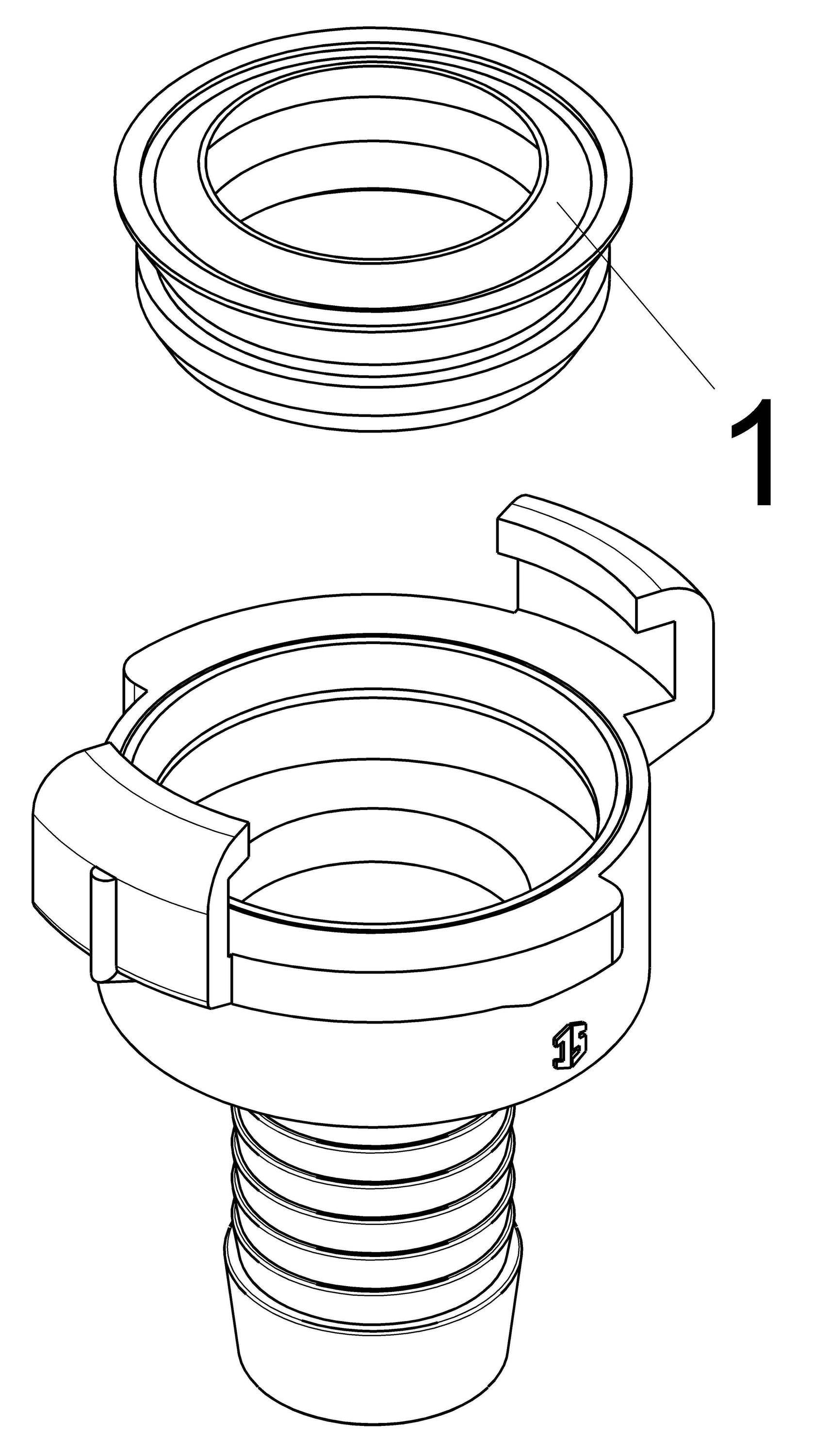 Schlösser Schnellkupplung für Schlauch, DN 15 - 1/2", KTW und W270, Messing