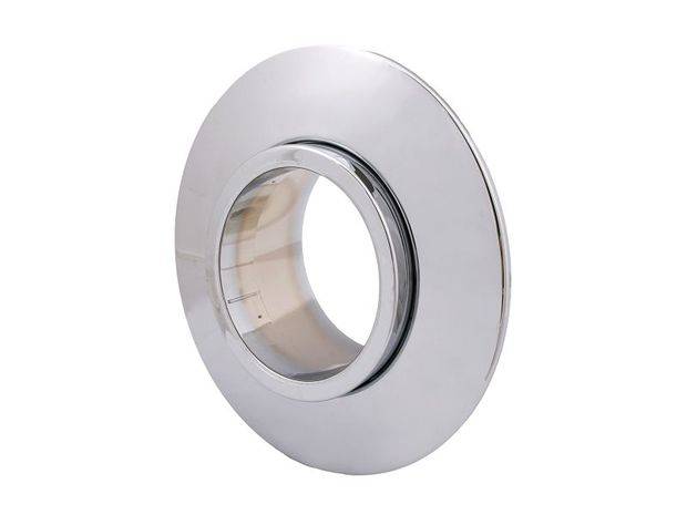 Schlösser Armaturen ROSETTE 2-TLG, MIT INNENTUBUS, 125MM, AUFSCHUBHÃ–HE 41MM, VERCHROMT