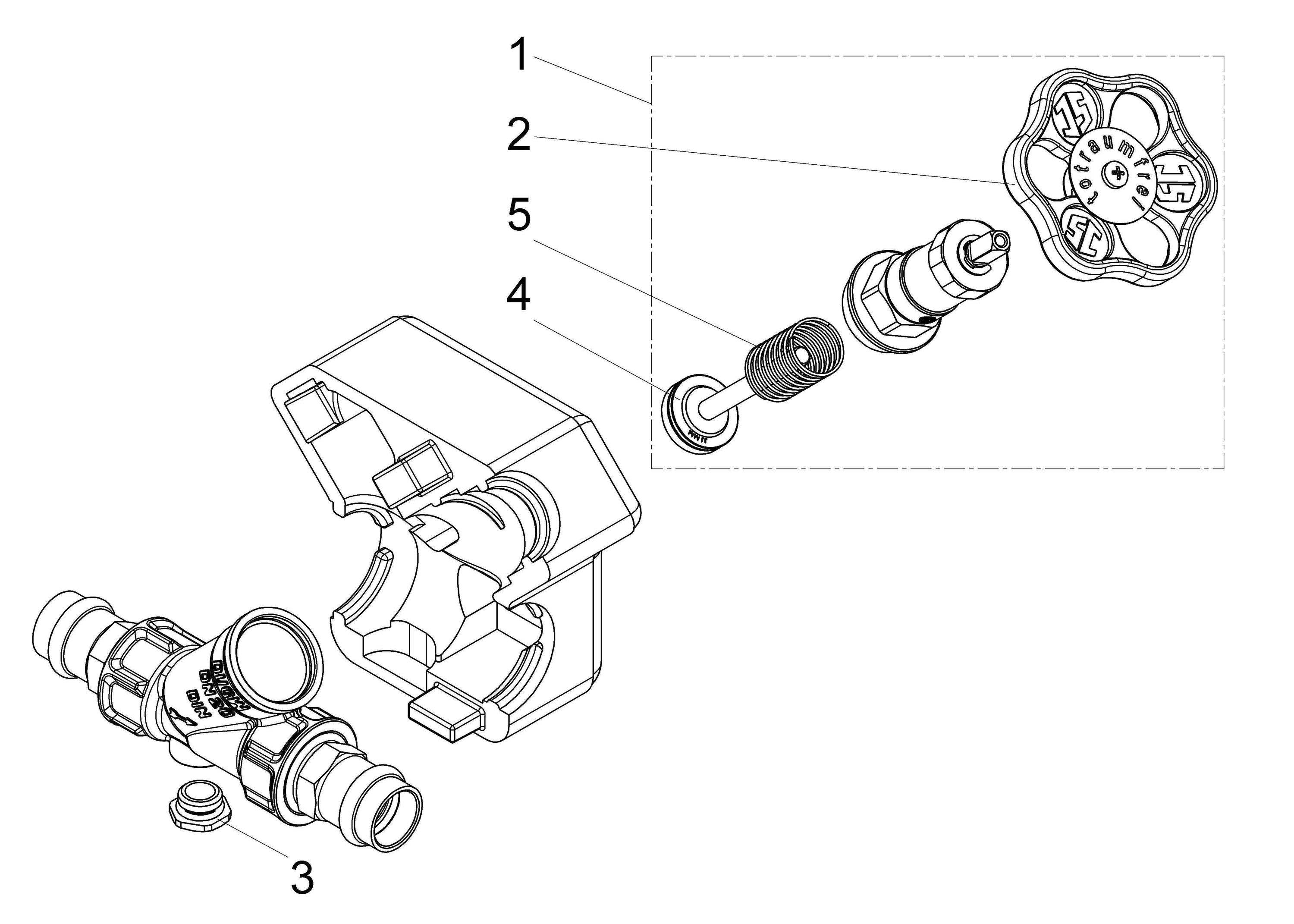Schlösser Armaturen JS KFR-Ventil DN20, Press 18 mm, IG, ohne Entleerung, DVGW geprüft