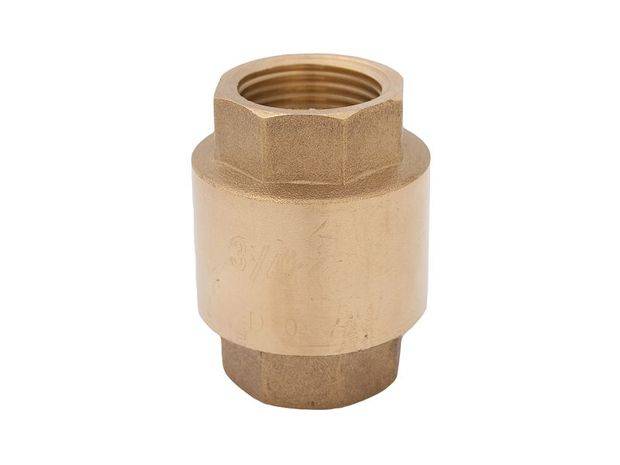 Schlösser Rückschlagventil York mit Feder, 1 1/2", Messing