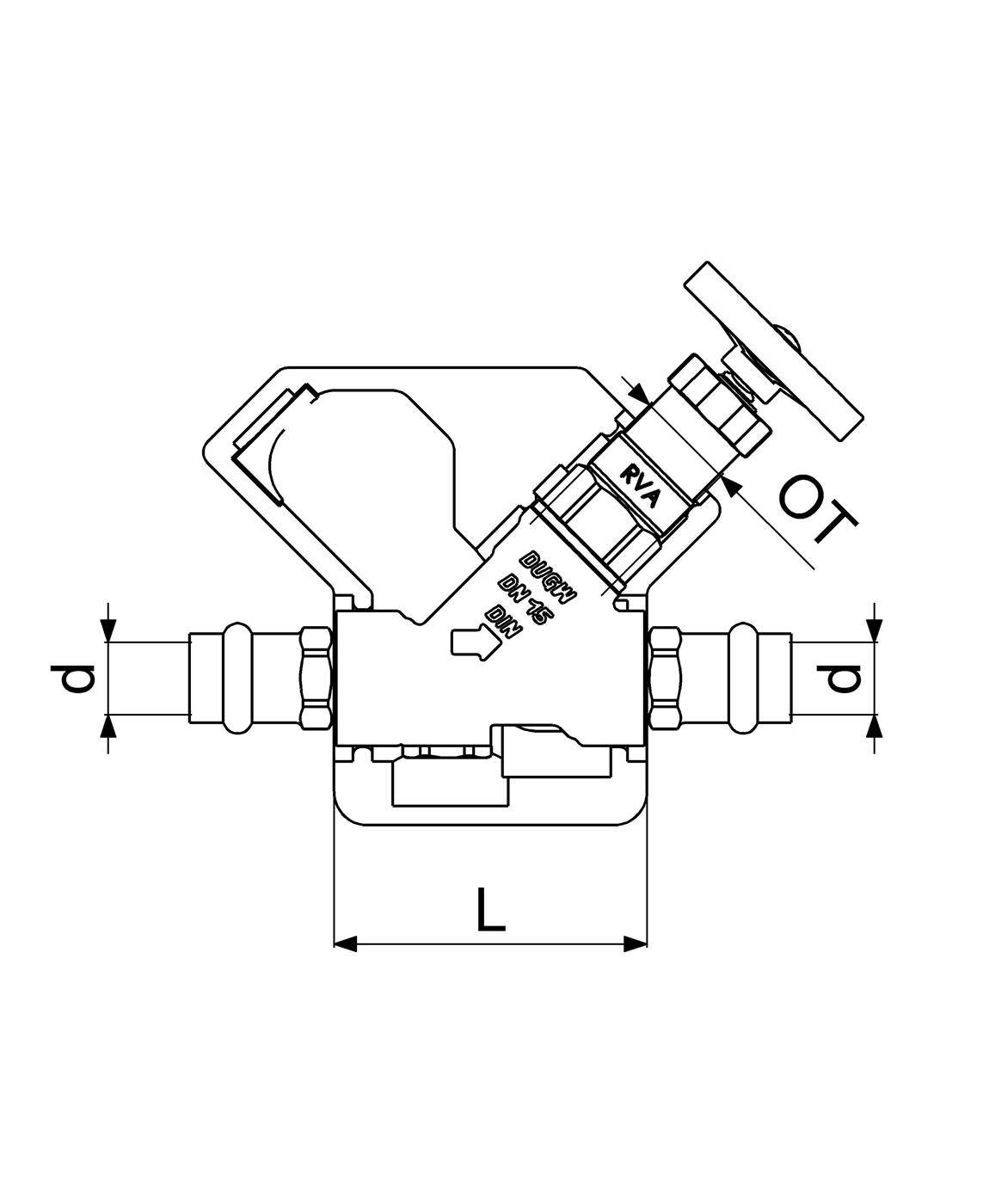 Schlösser Armaturen KFR-VENTIL, PRESSANSCHLUSS IG O.ENTL, NST.SP, M.DS, DN15, PR15, DVGW