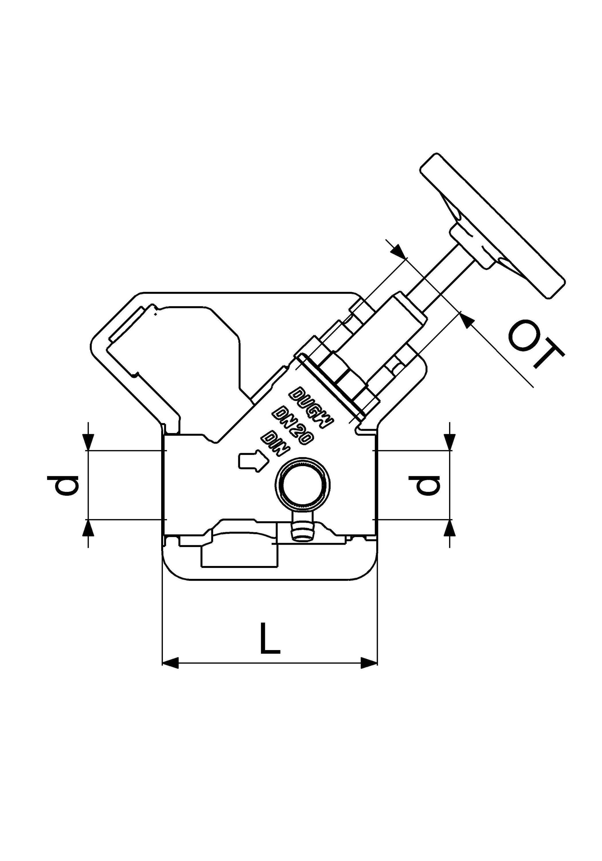 Schlösser Armaturen JS Freistromventil DN20, Muffenanschluss, Entleerung, DVGW-geprüft