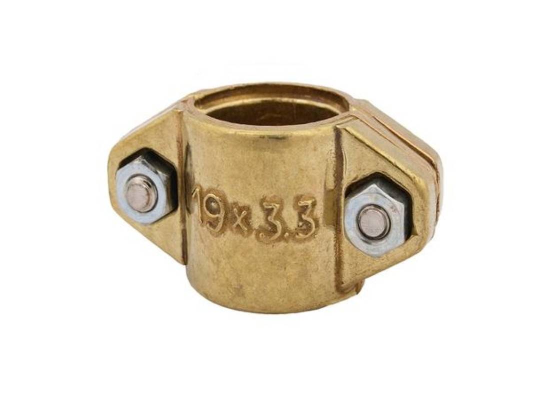 JS KLEMMSCHALE, 2-TEILIG SPANNBR.35-41, DN32, 1 1/4", MESSING