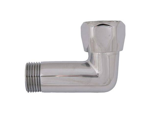Schlösser Armaturen ANSCHLUSSBOGEN DN15, 1/2"AG x 3/4"IG, VERCHROMT