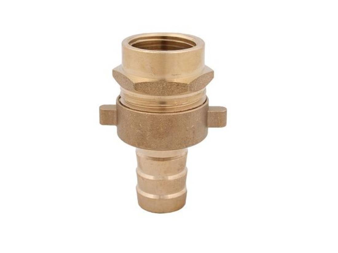 JS STANDROHRVERSCHRAUBUNG 3TLG, FLACHDICHTEND, IG 3/4", MS