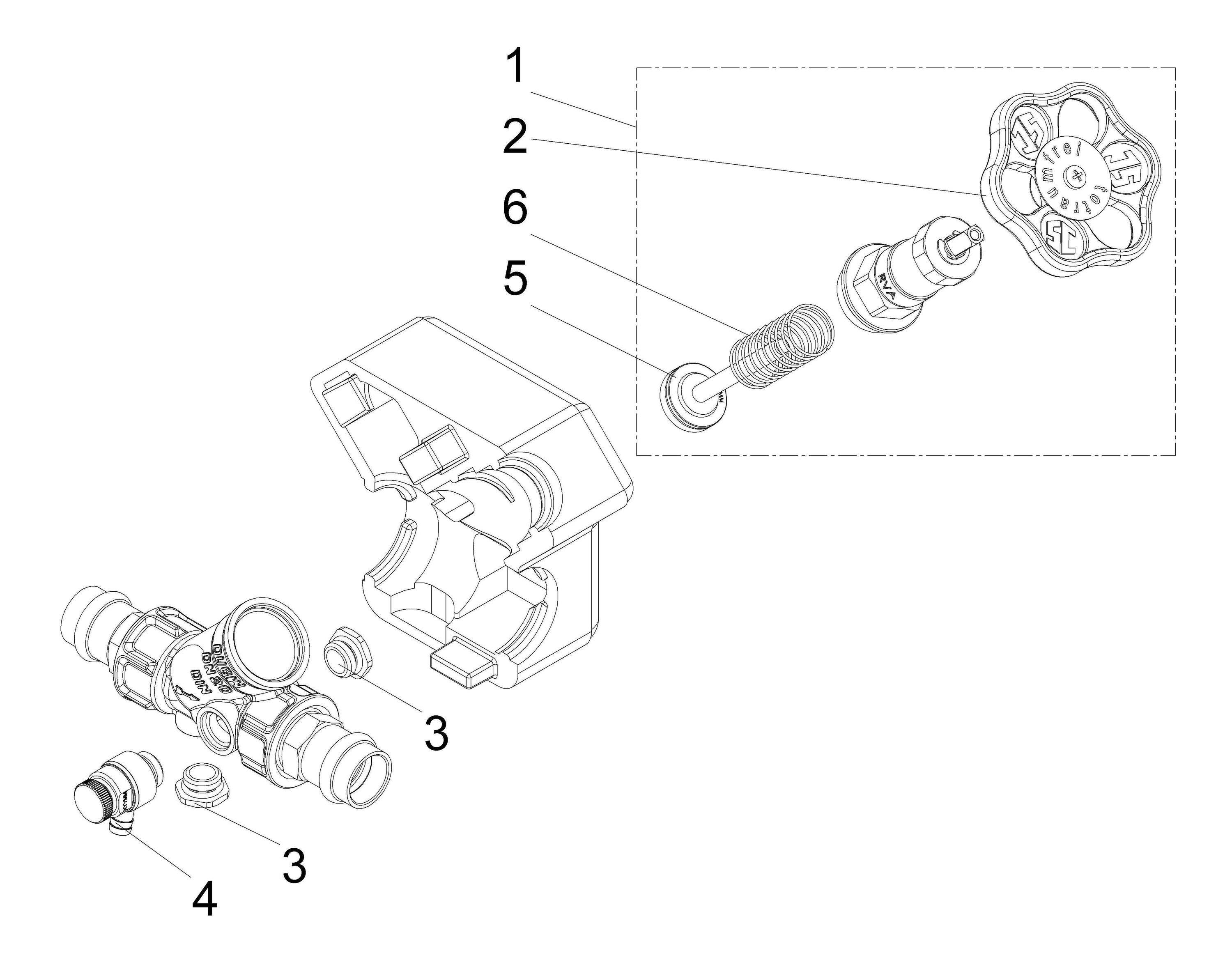 Schlösser Armaturen DG16381800001 – DVGW-zertifiziertes KFR-Ventil mit Chromoberfläche und EPDM-Dichtung