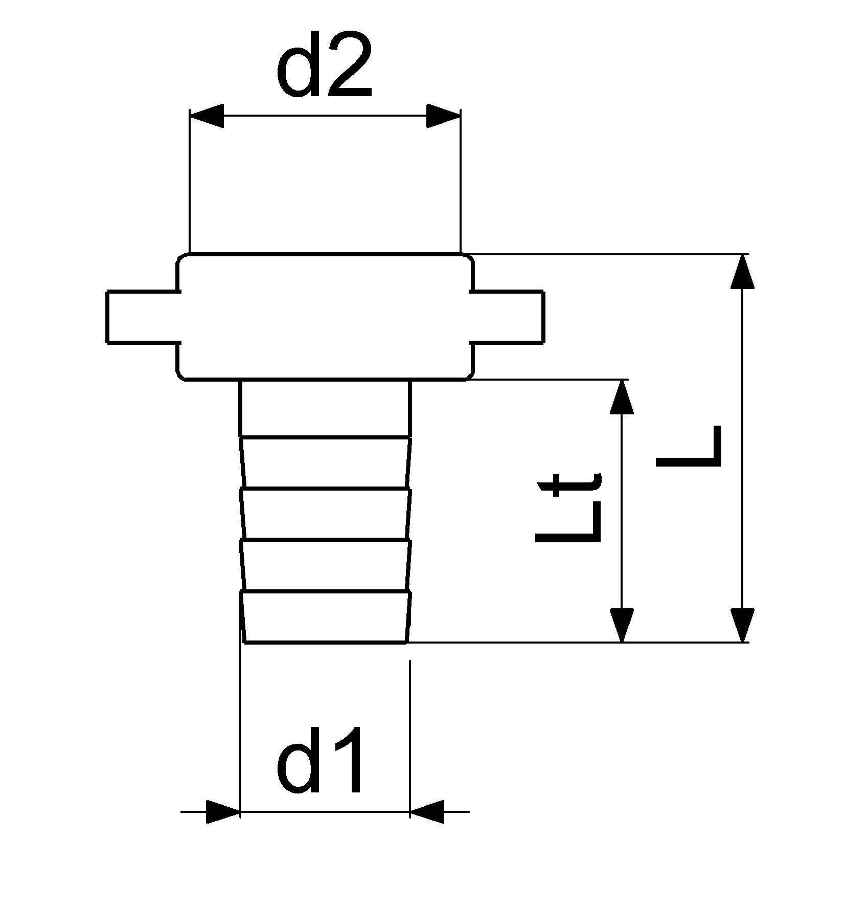 Schlösser Messing-Schlauchverschraubung, 2-teilig, flachdichtend, 5/8" x 3/4", Messing blank