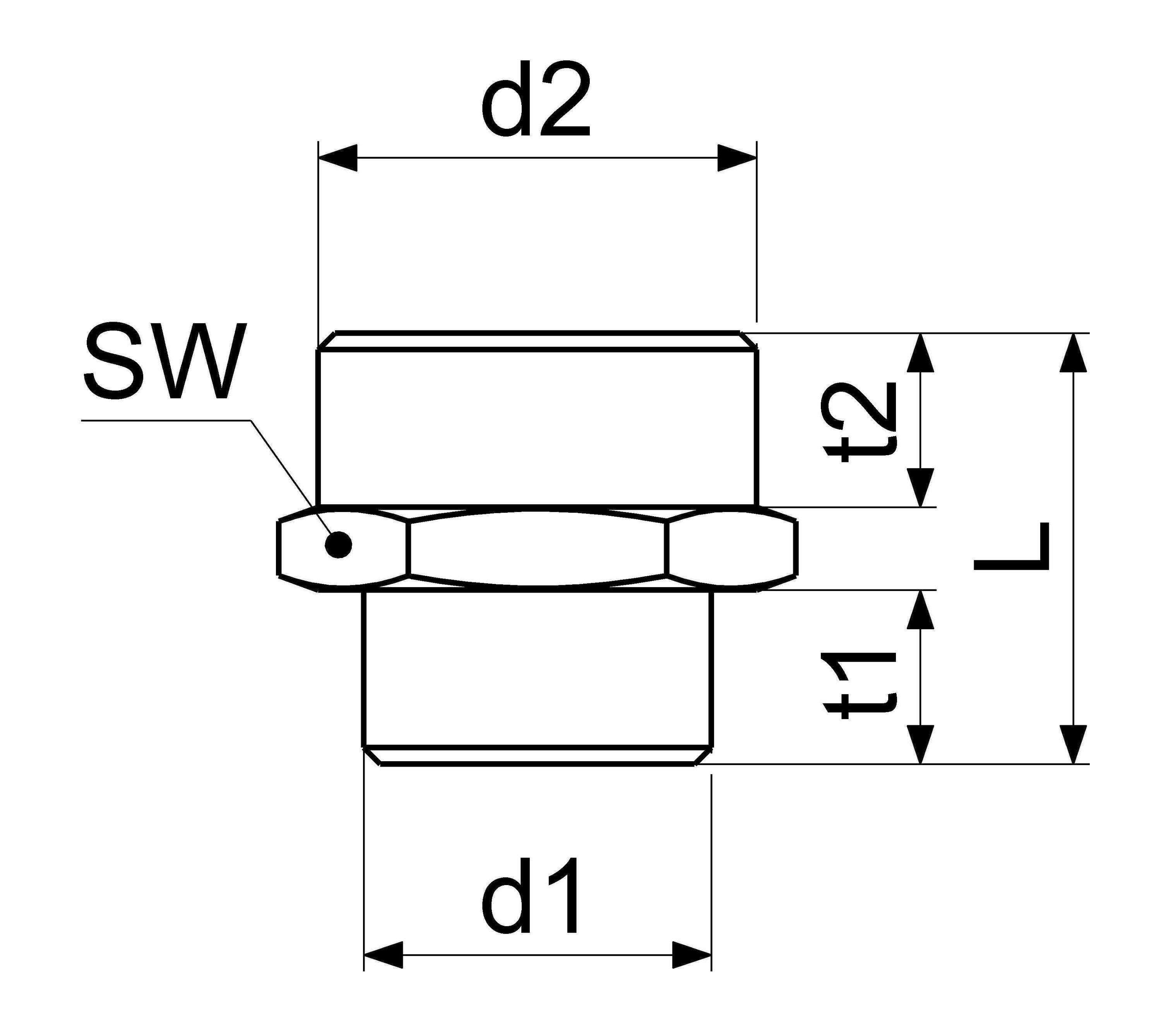 JS REDUZIERNIPPEL AGxAG FLACHDICHTEND, 1/2"x3/4", MESSING