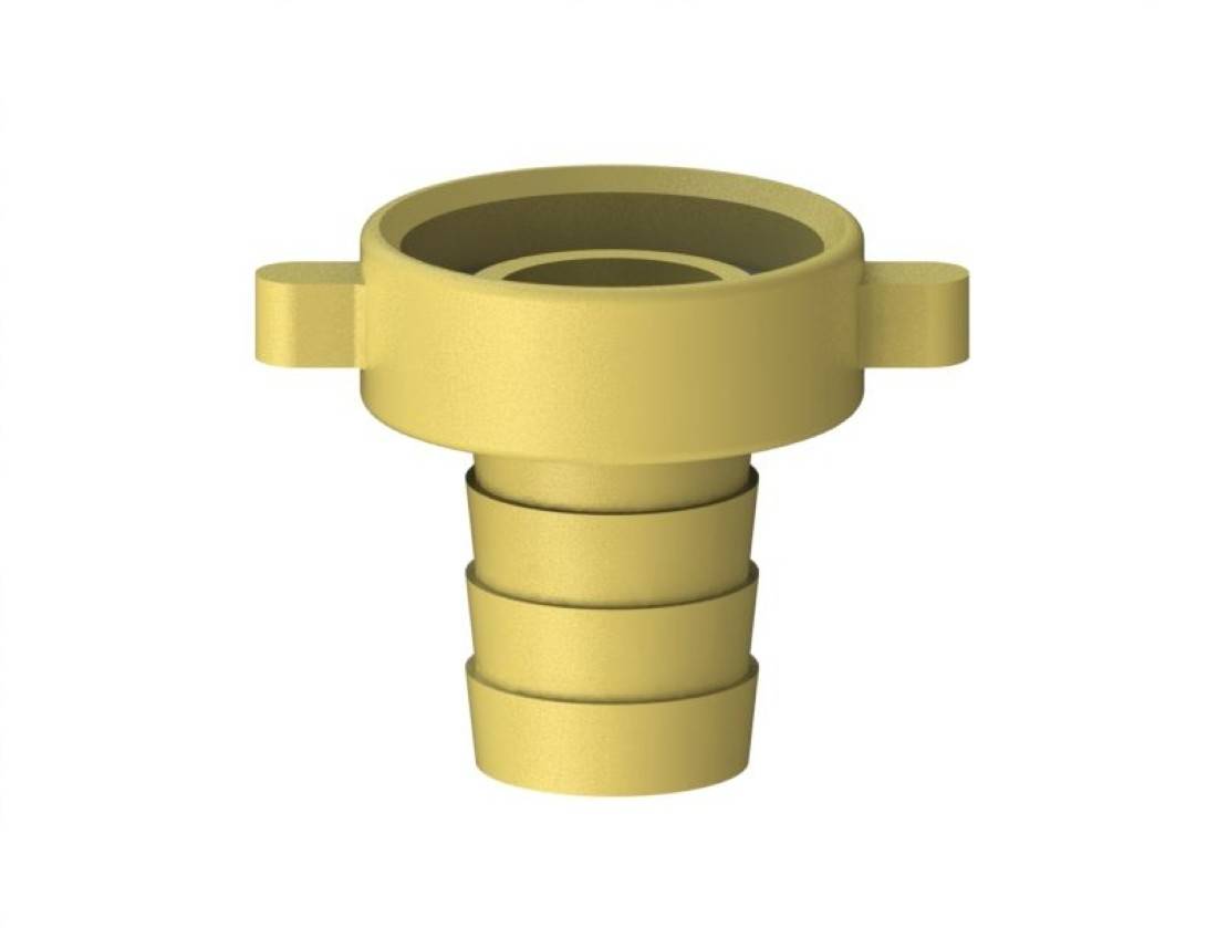 JS MS-SCHLAUCHVERSCHRAUBUNG 2-TEILIG, FLACHDICHTEND, 3/4"x1"