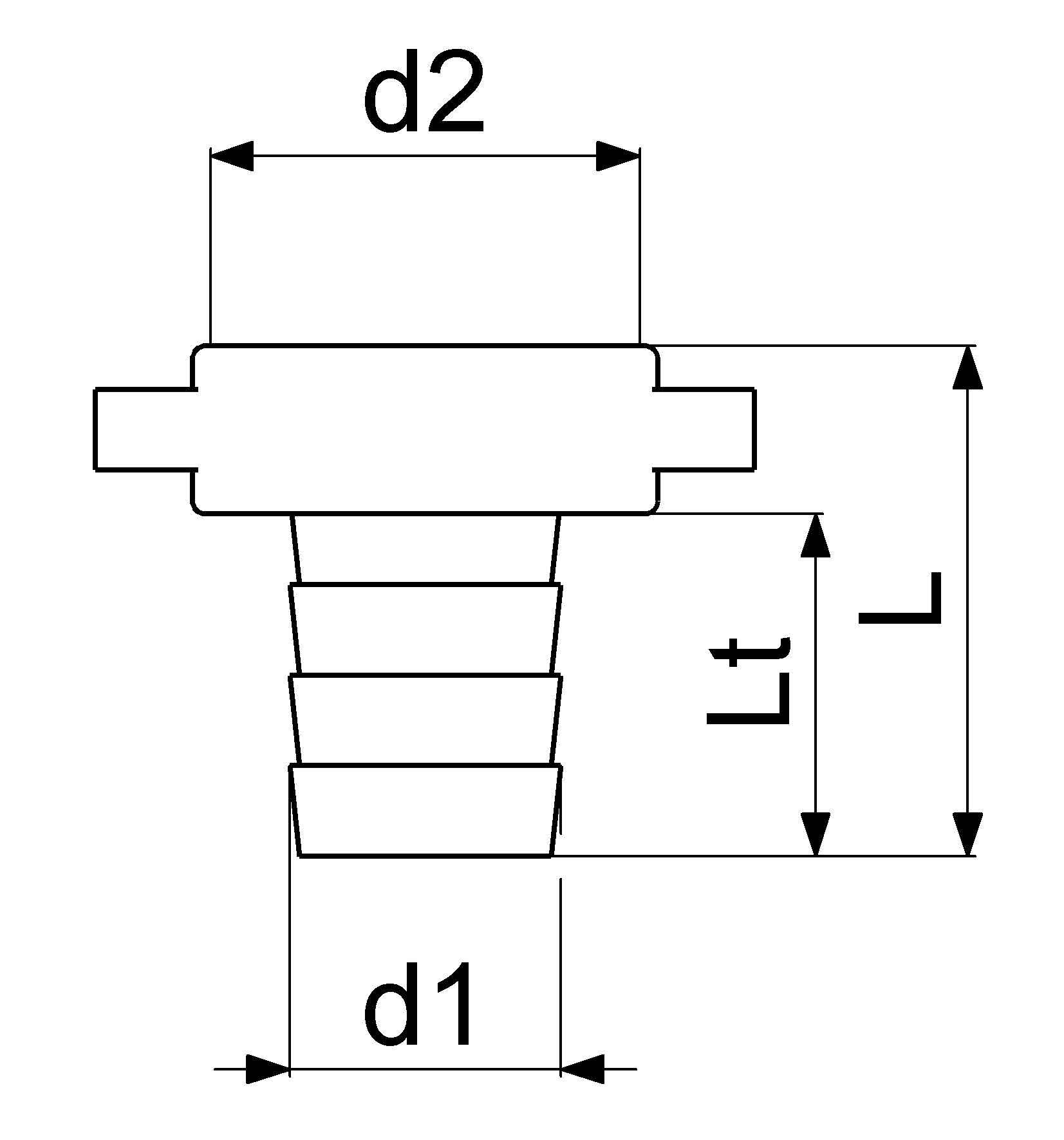 JS MS-SCHLAUCHVERSCHRAUBUNG 2-TEILIG, FLACHDICHTEND, 3/4"x1"